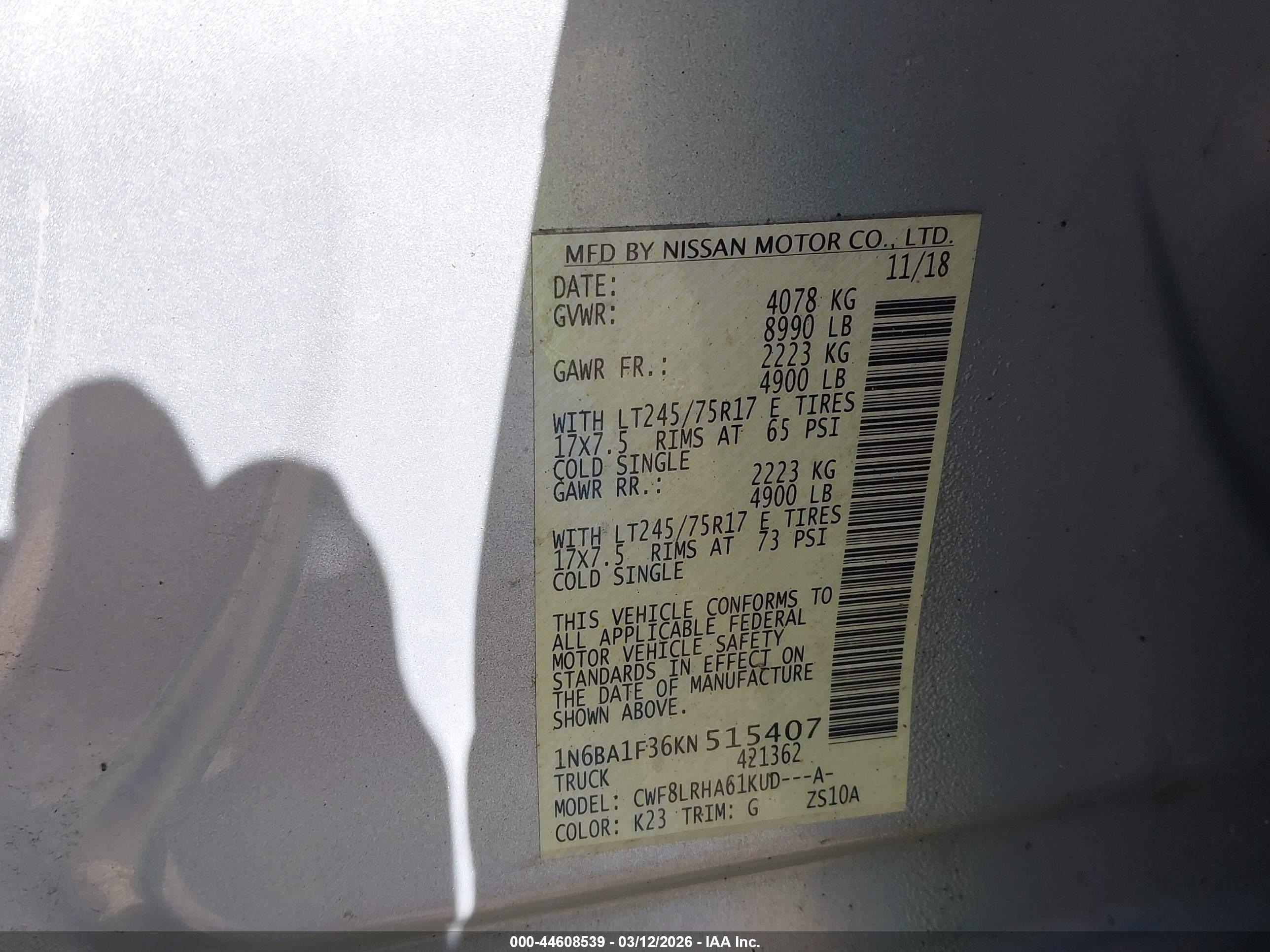 NISSAN TITAN image 9