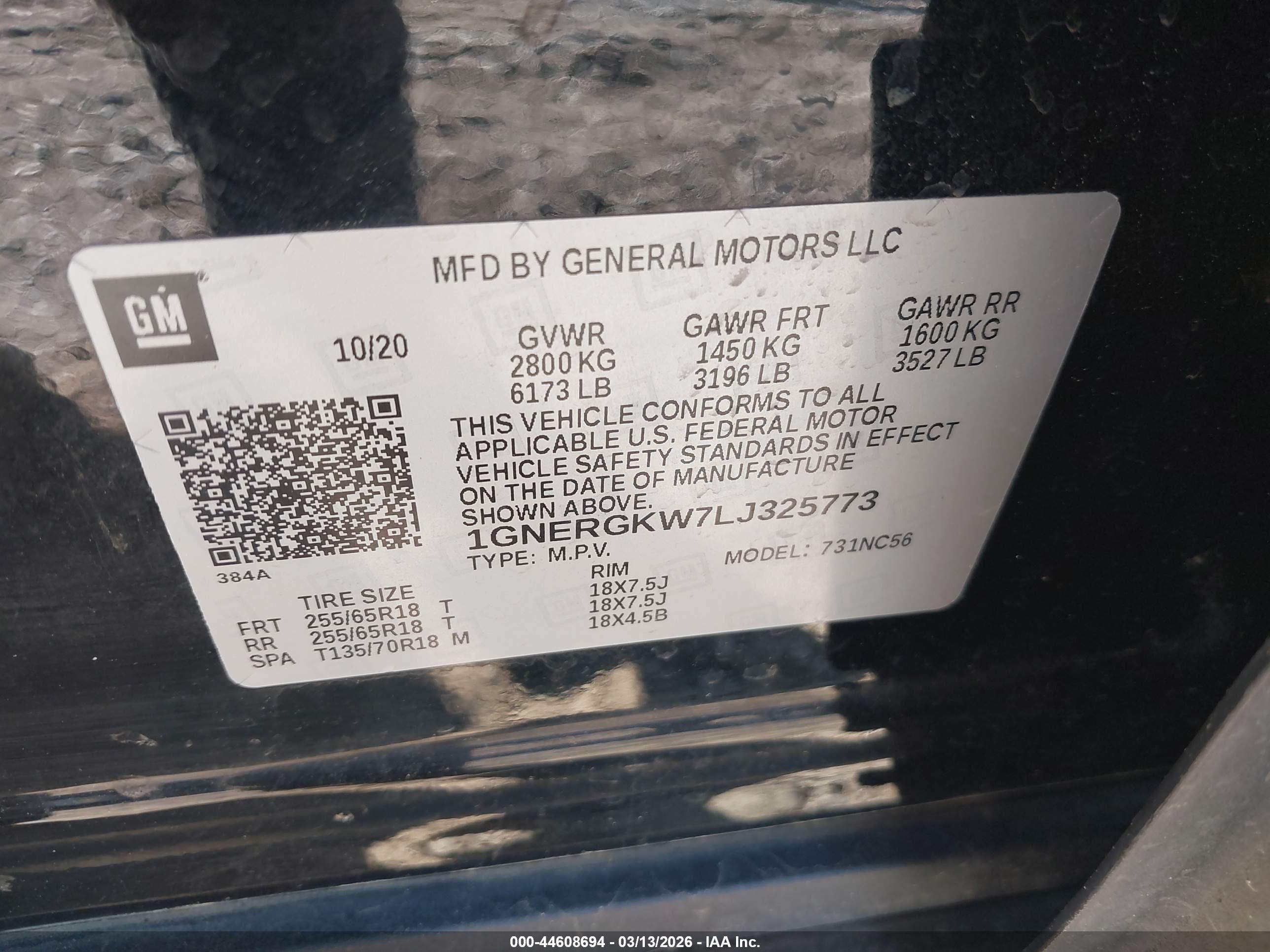 CHEVROLET TRAVERSE image 9