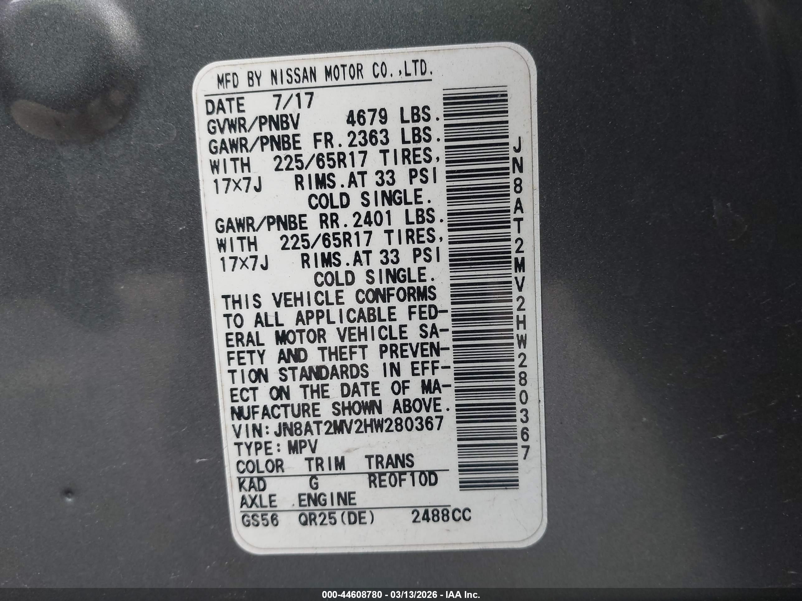 NISSAN ROGUE image 9