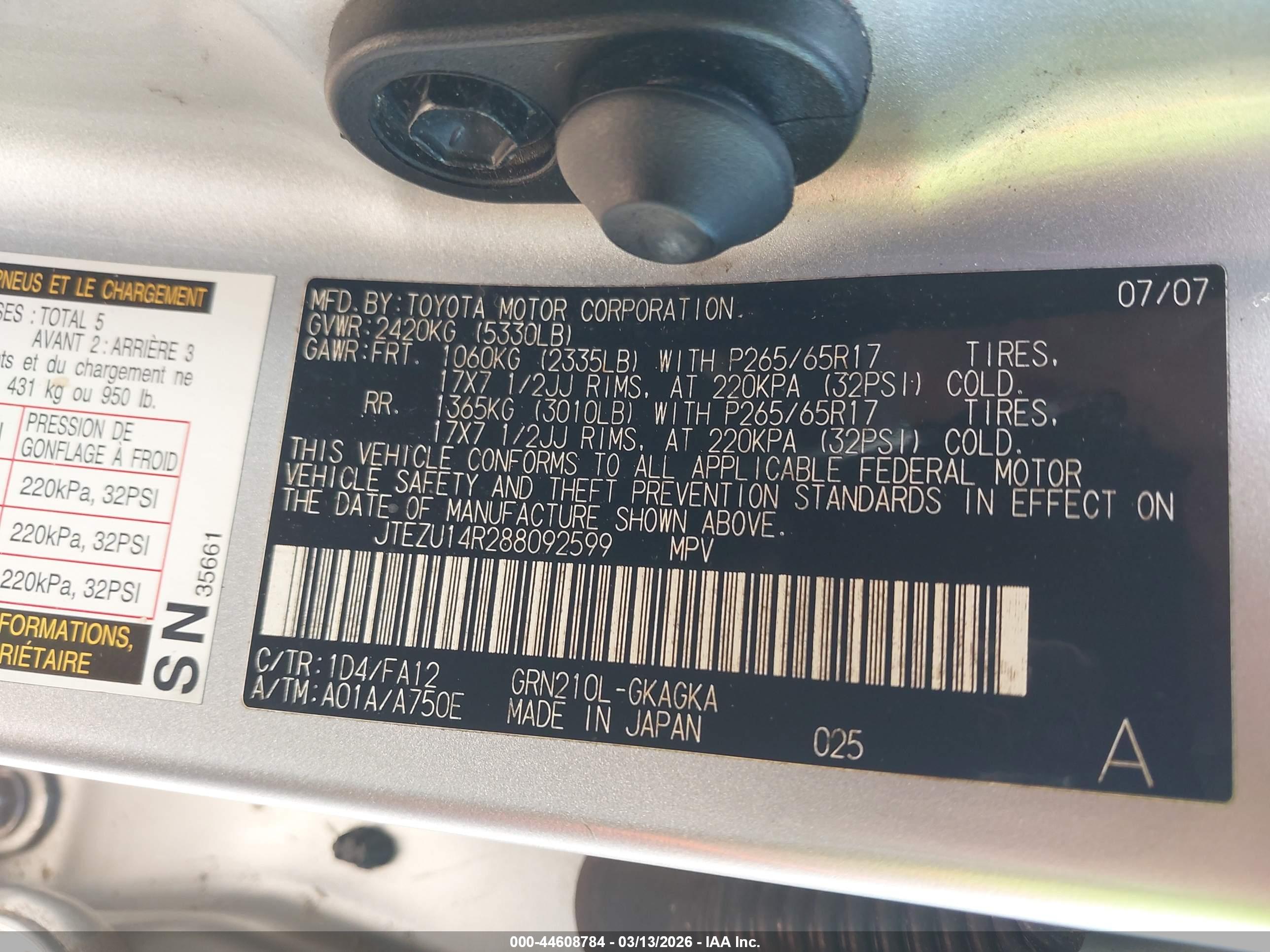 TOYOTA 4RUNNER image 9