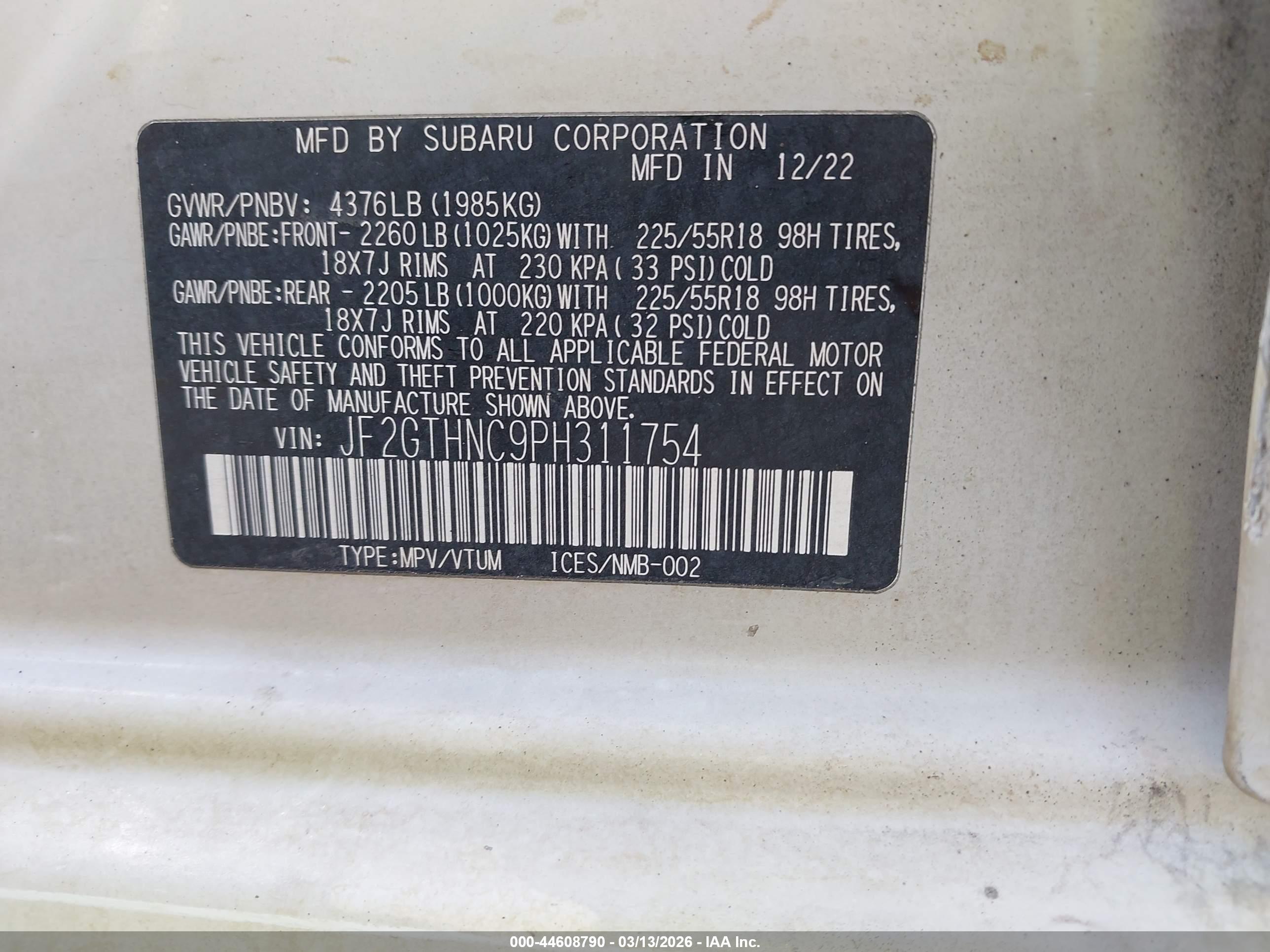 SUBARU CROSSTREK image 9