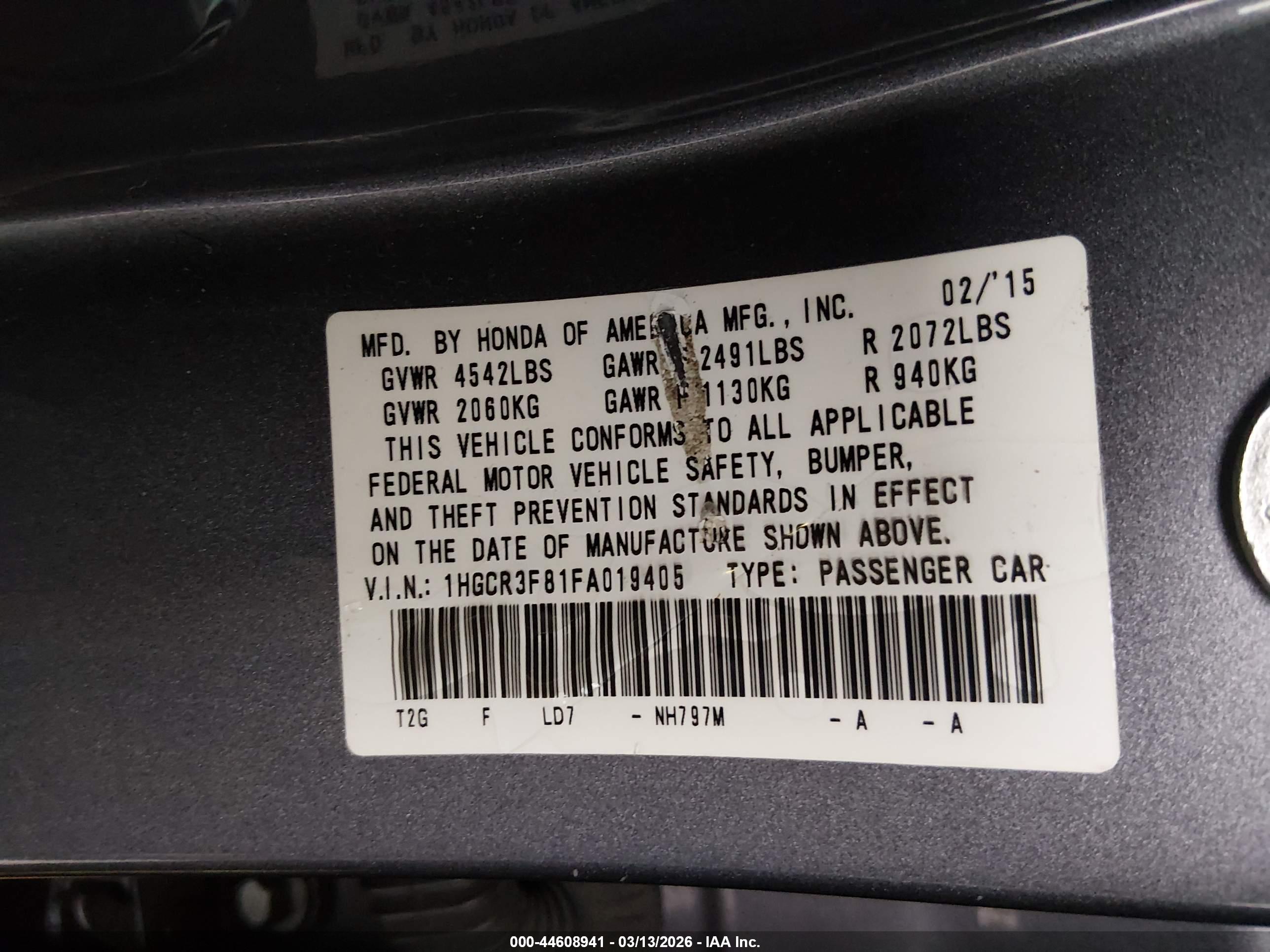 HONDA ACCORD image 9