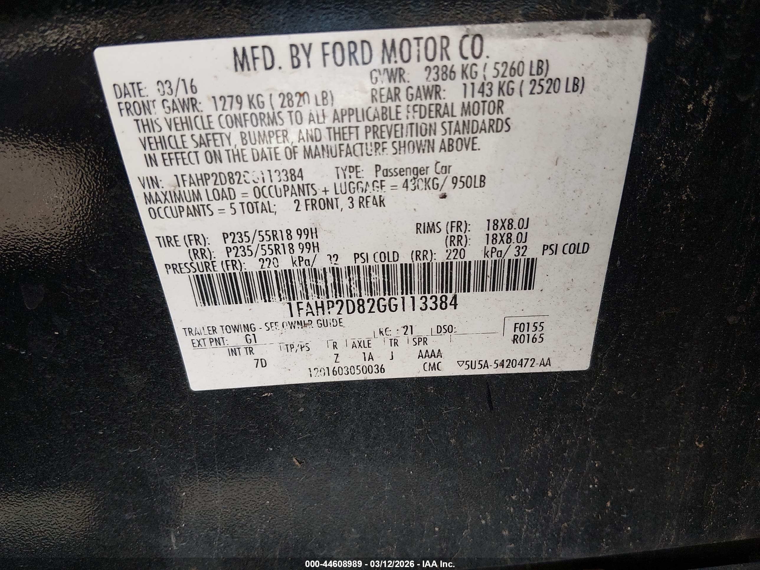 FORD TAURUS image 9