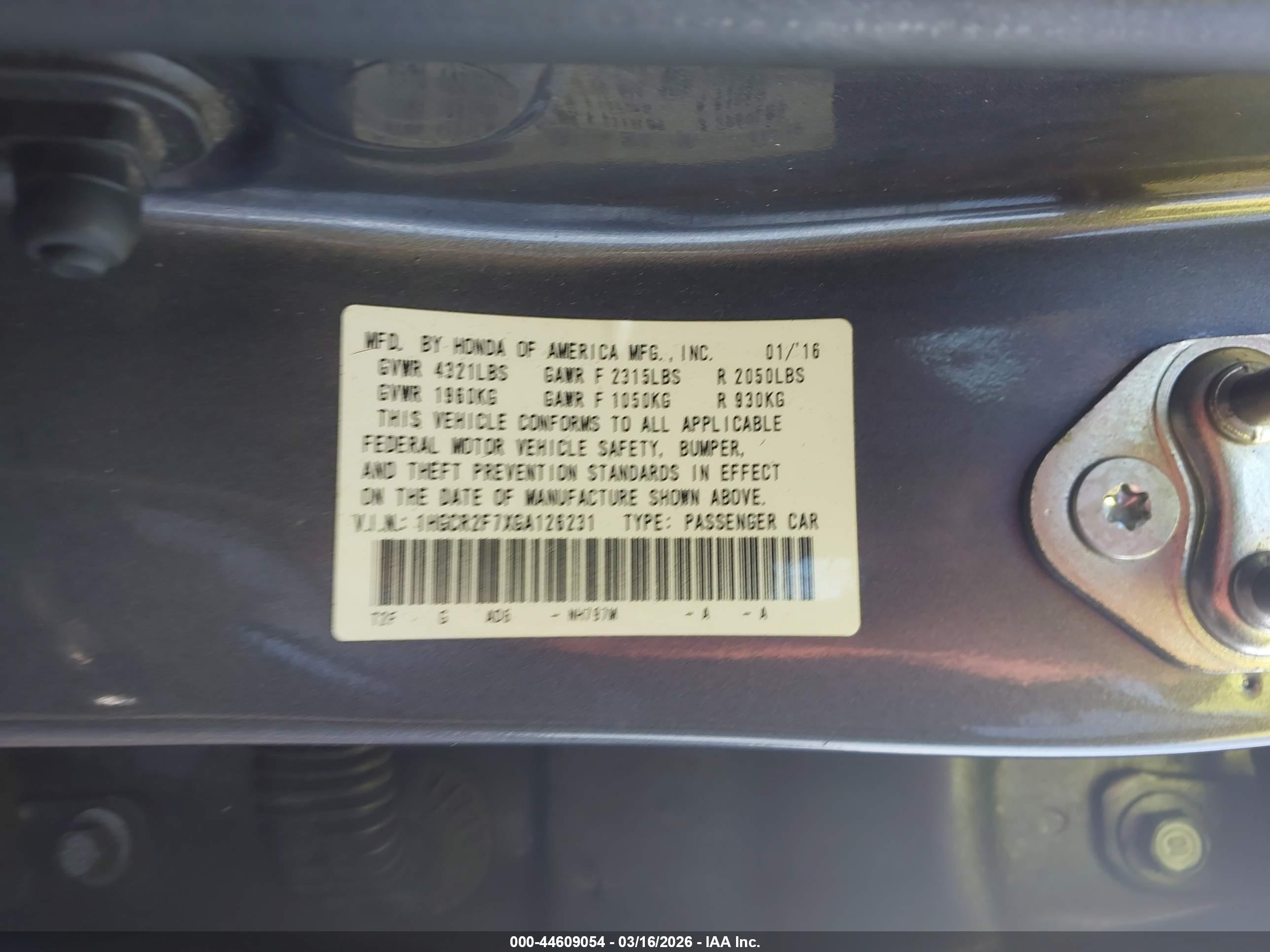 HONDA ACCORD image 9