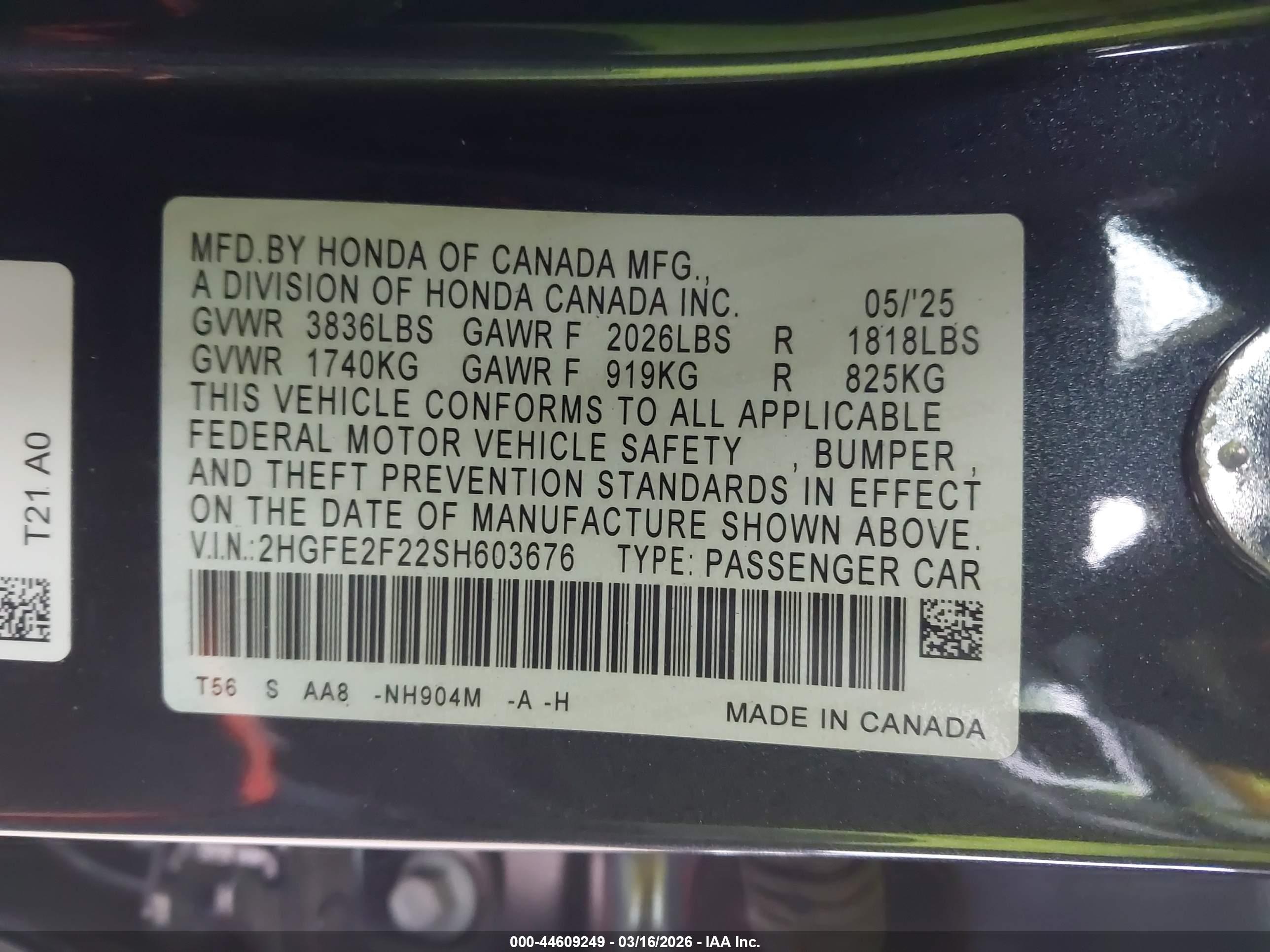 HONDA CIVIC image 9