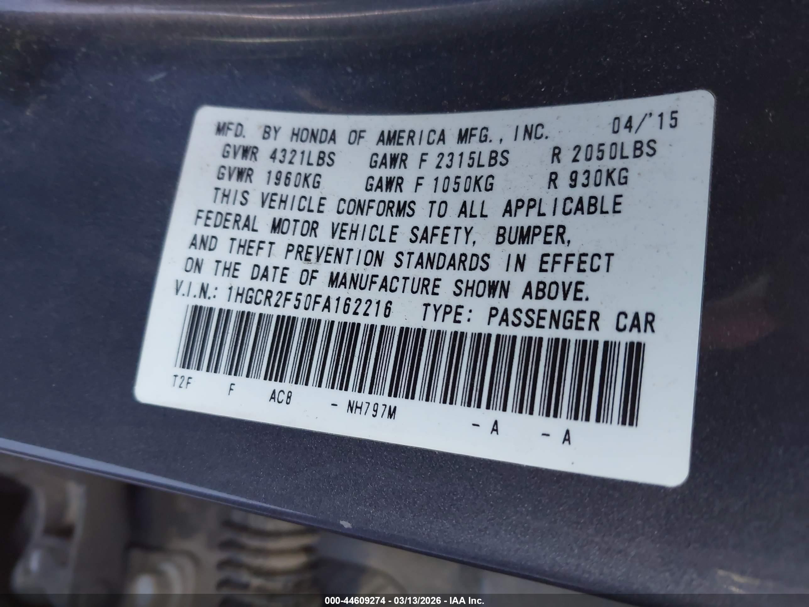 HONDA ACCORD image 9
