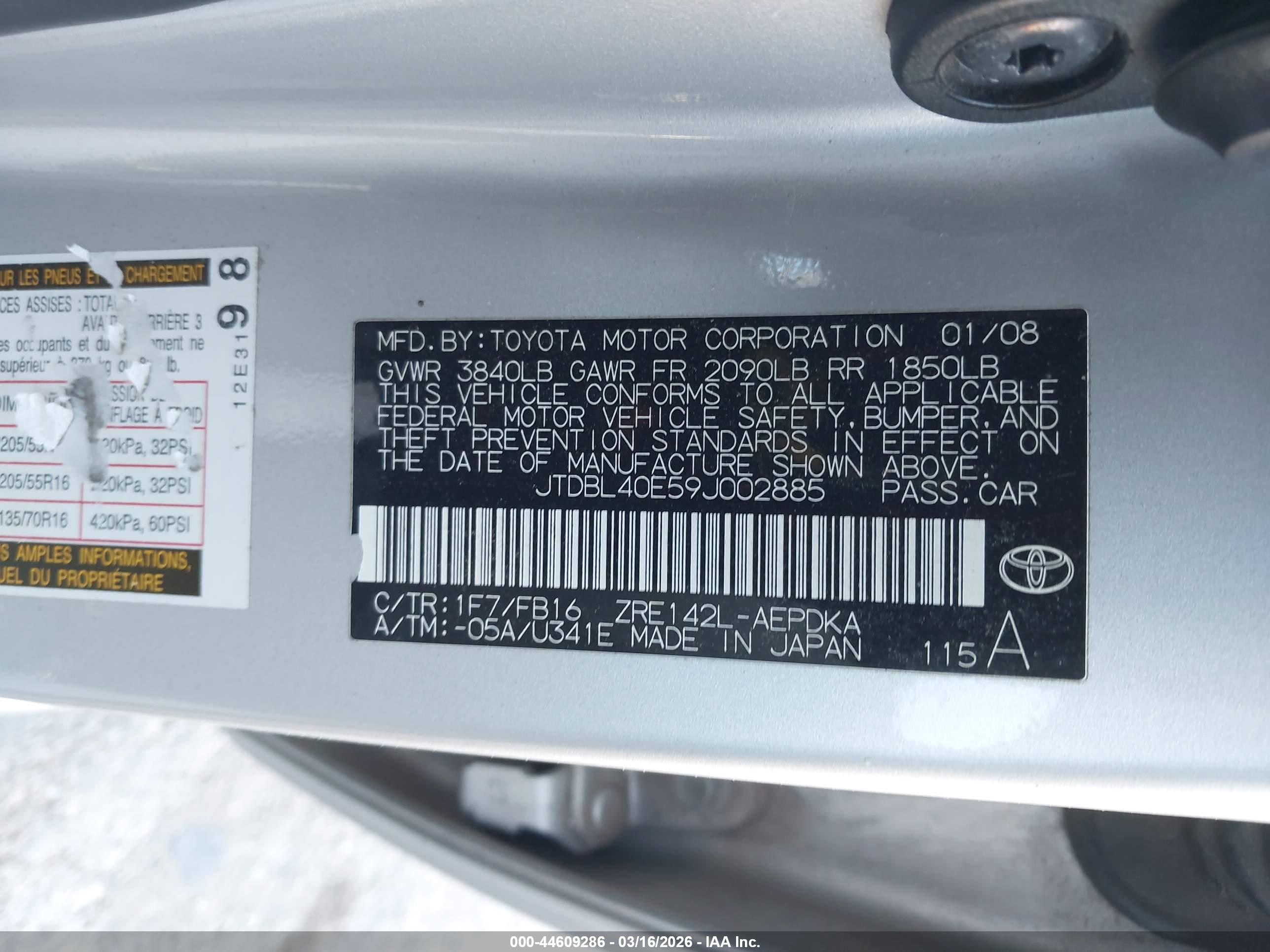 TOYOTA COROLLA image 9