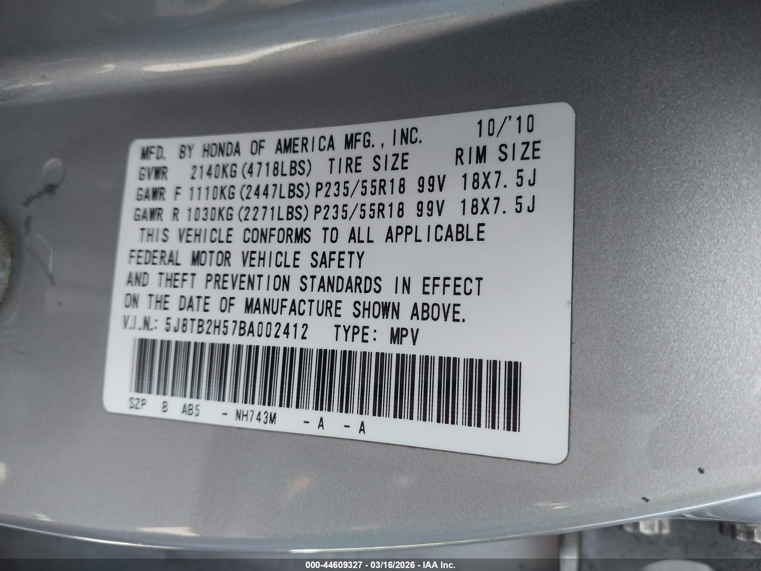 ACURA RDX image 9