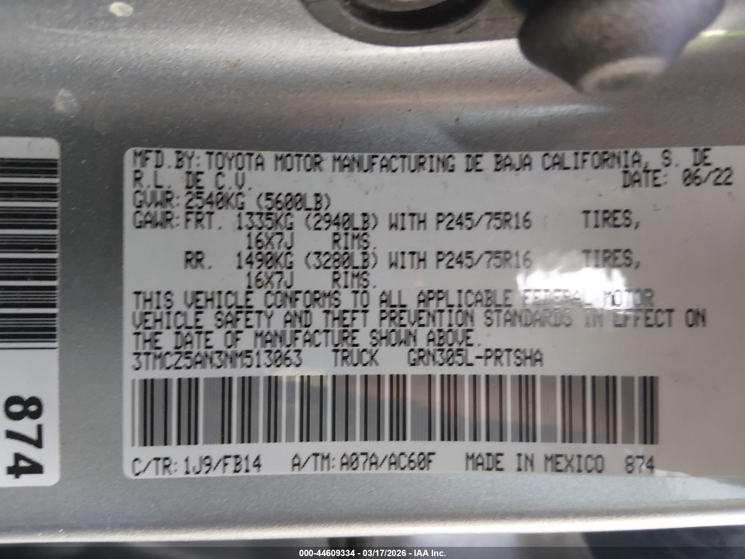 TOYOTA TACOMA image 9