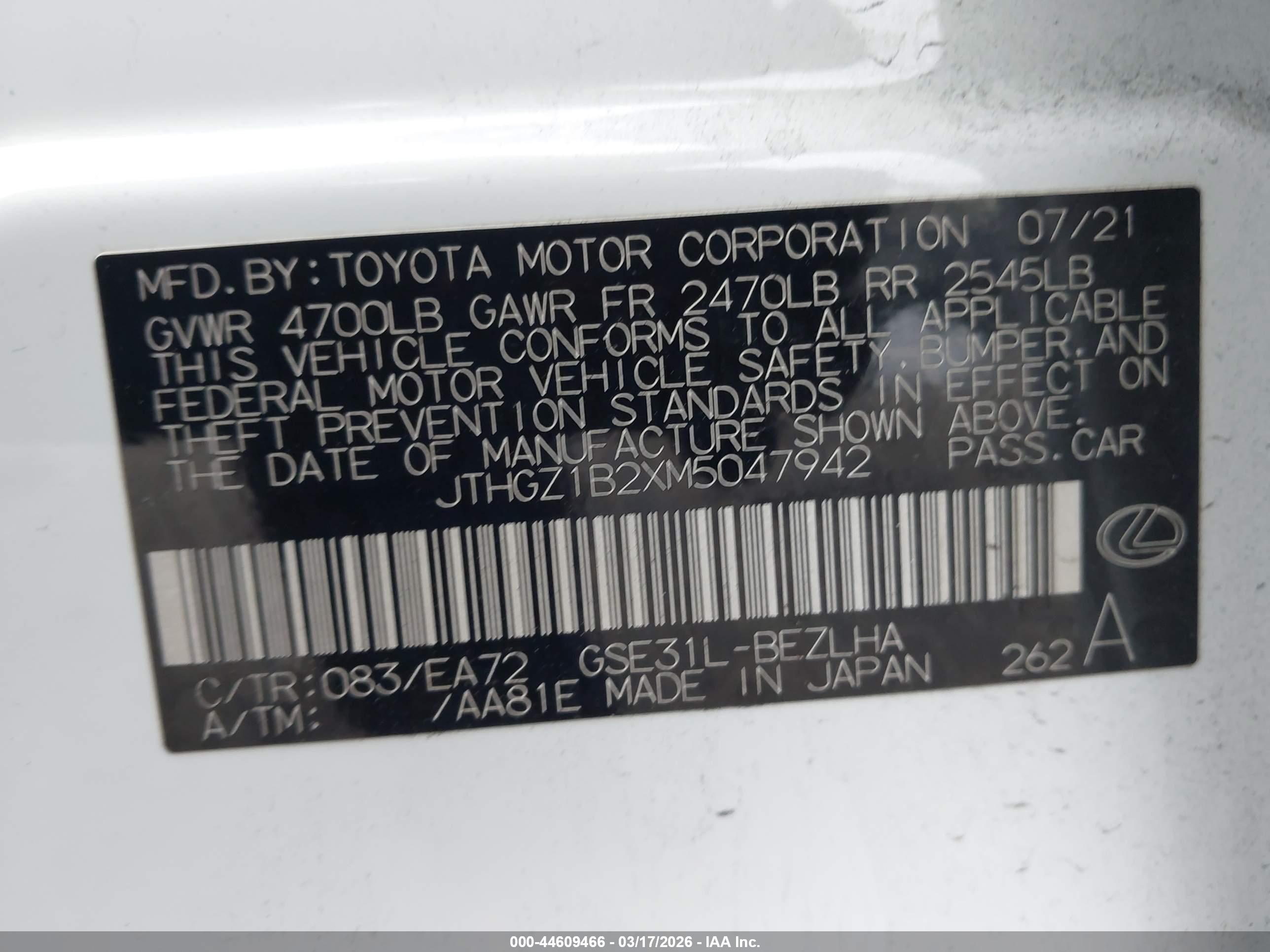 LEXUS IS image 9