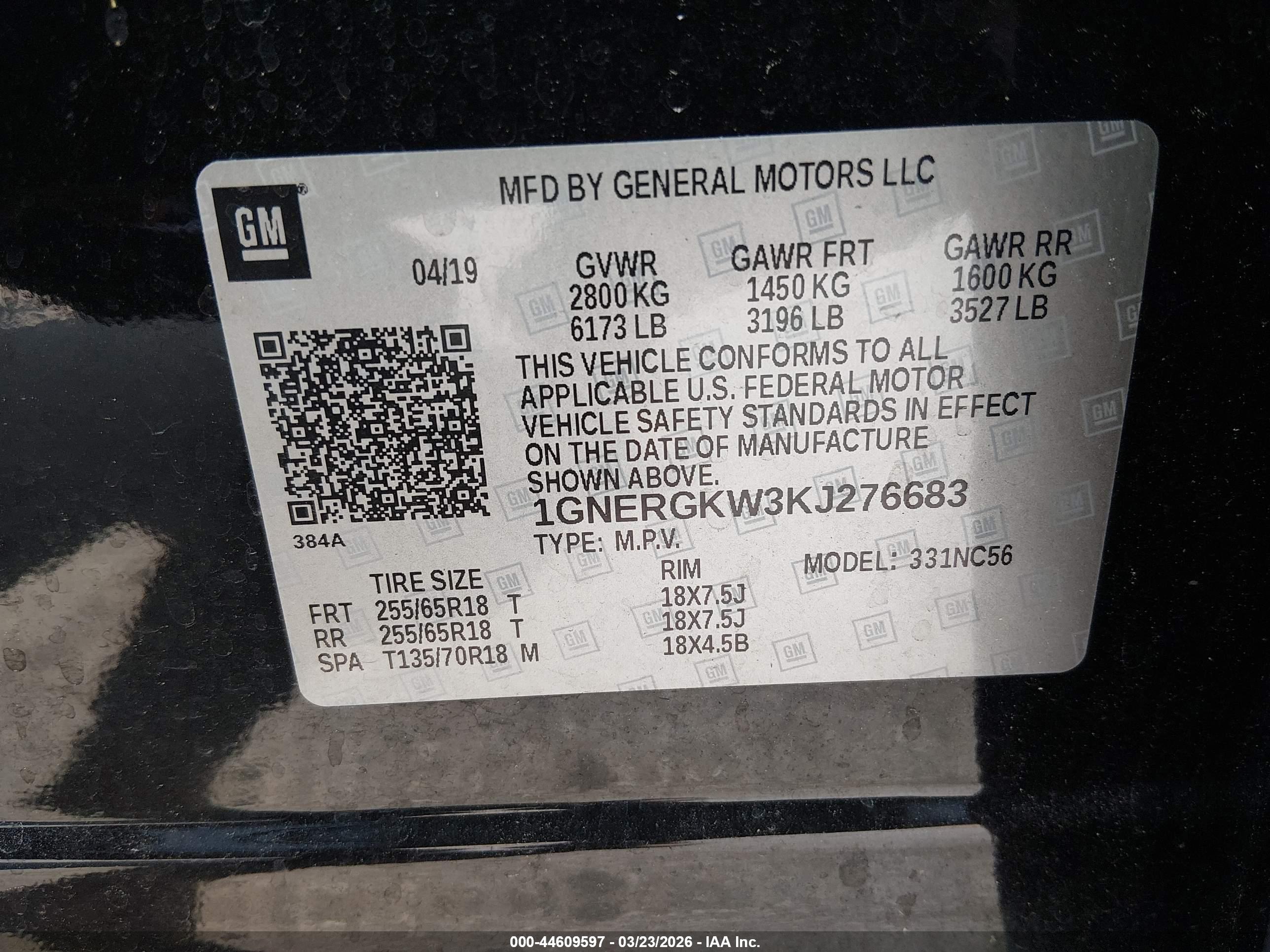 CHEVROLET TRAVERSE image 9
