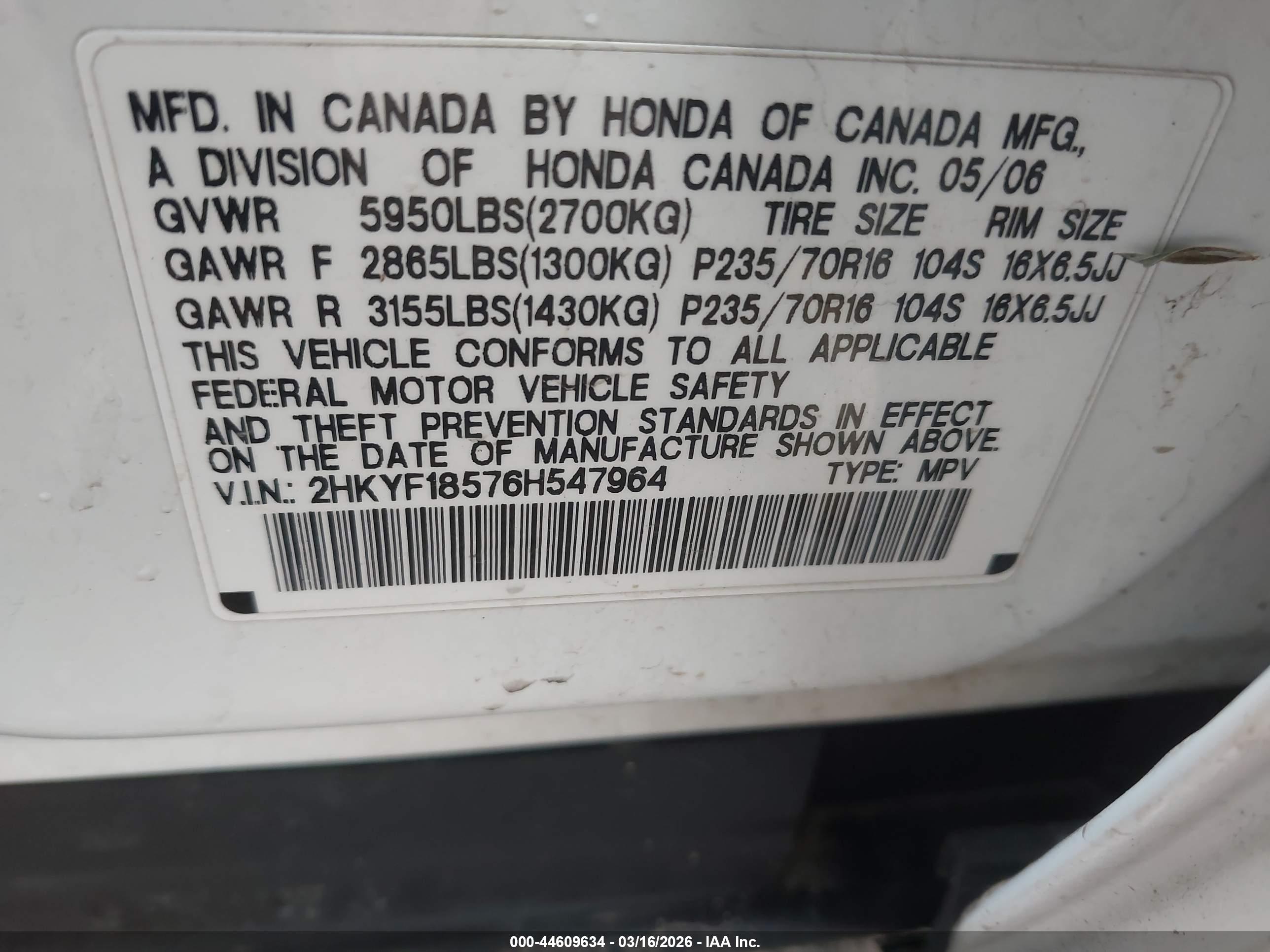 HONDA PILOT image 9