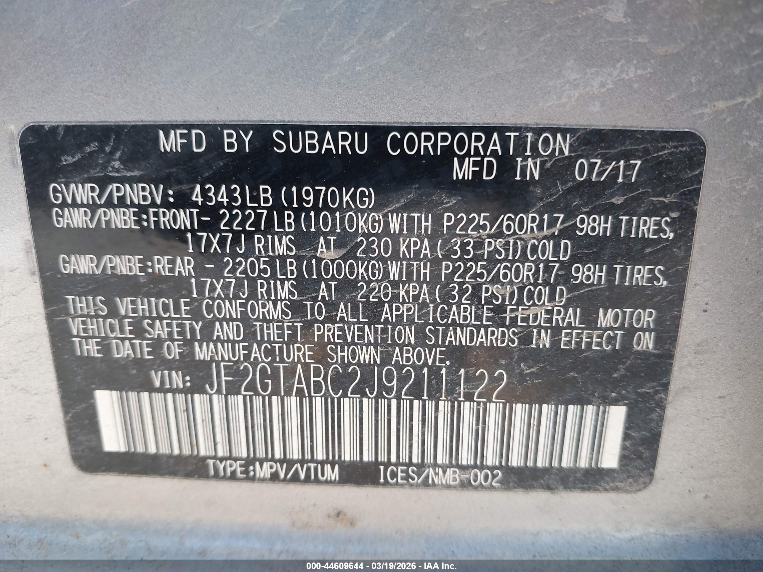 SUBARU CROSSTREK image 9