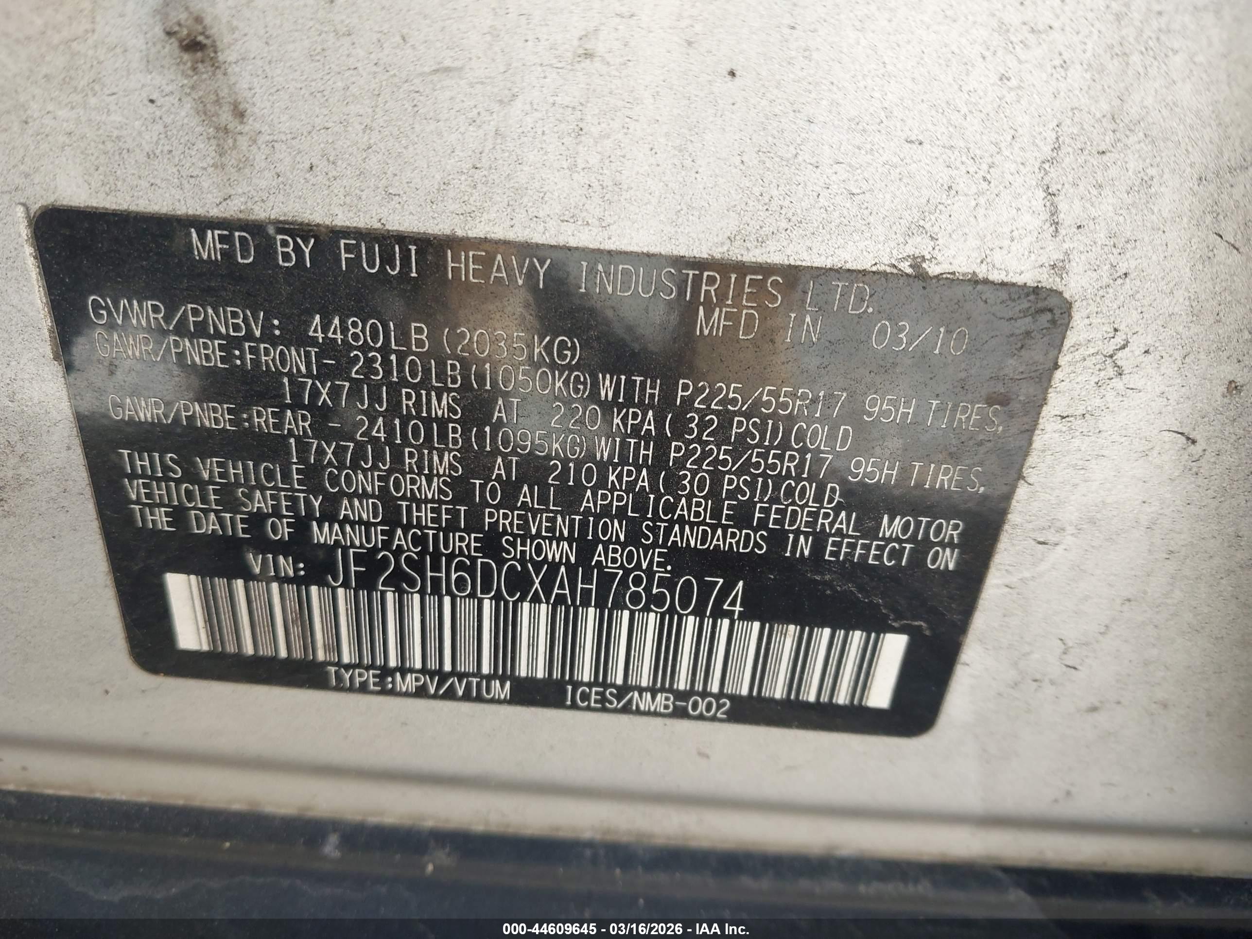 SUBARU FORESTER image 9