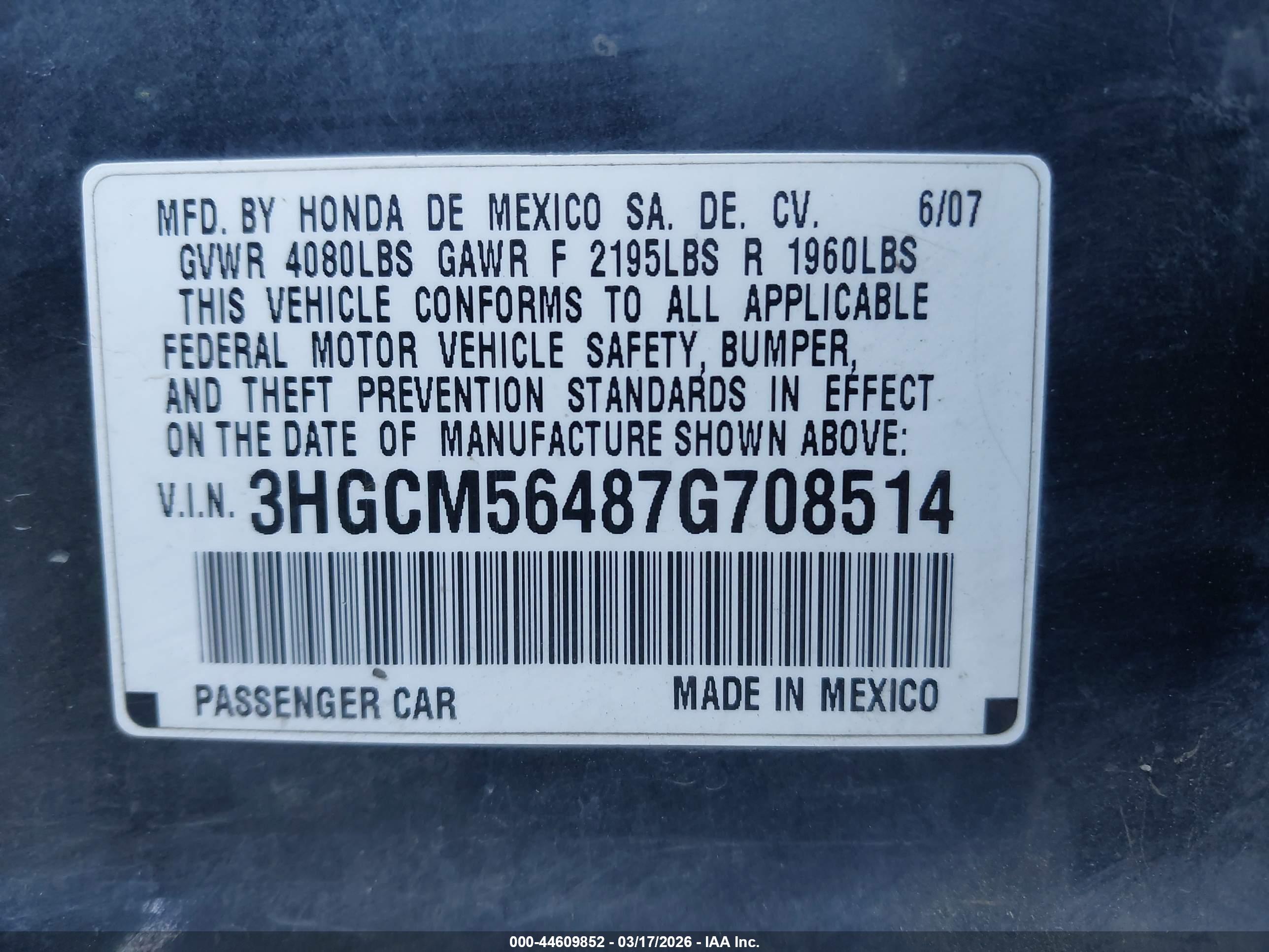 HONDA ACCORD image 9