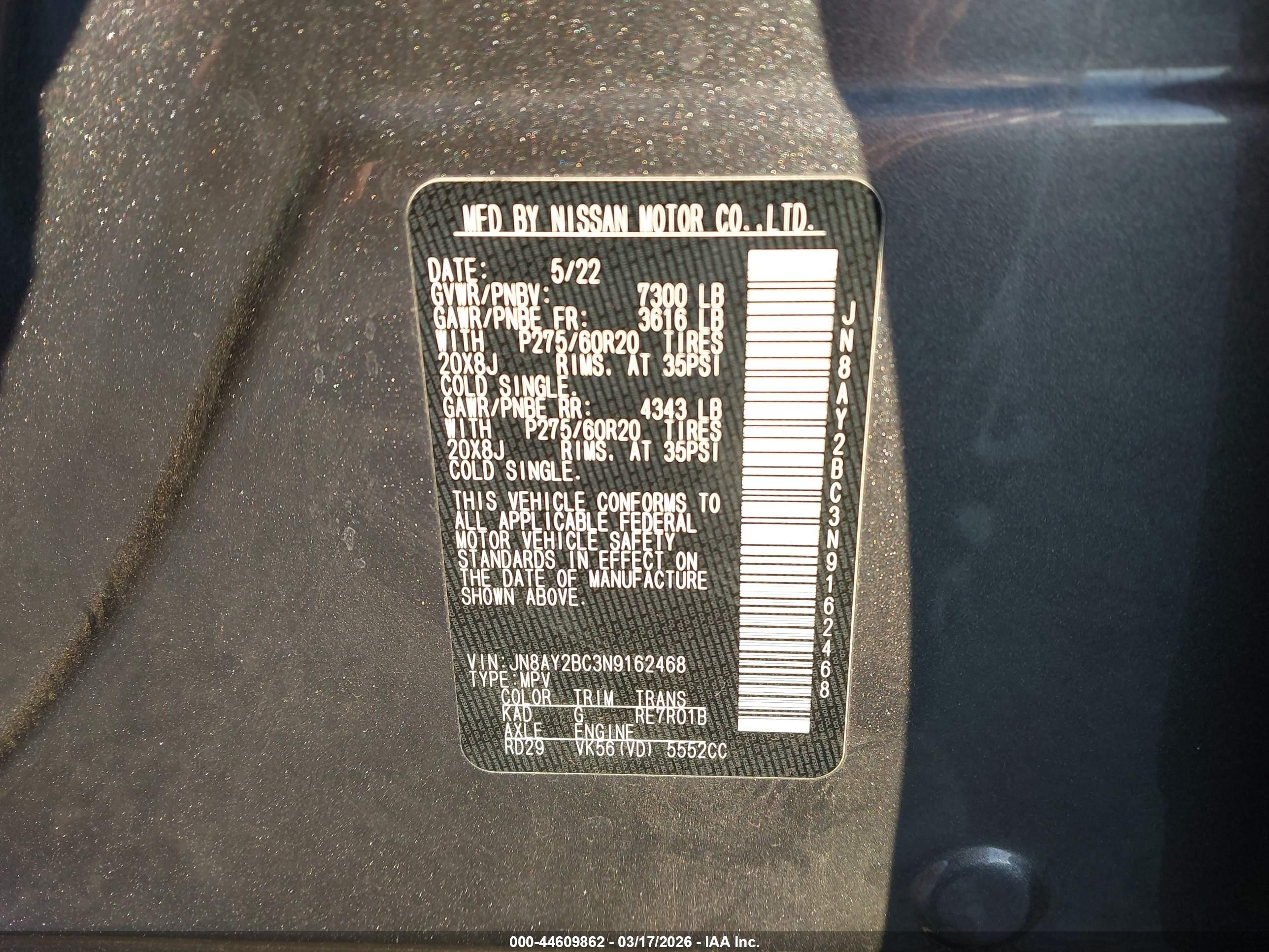 NISSAN ARMADA image 9