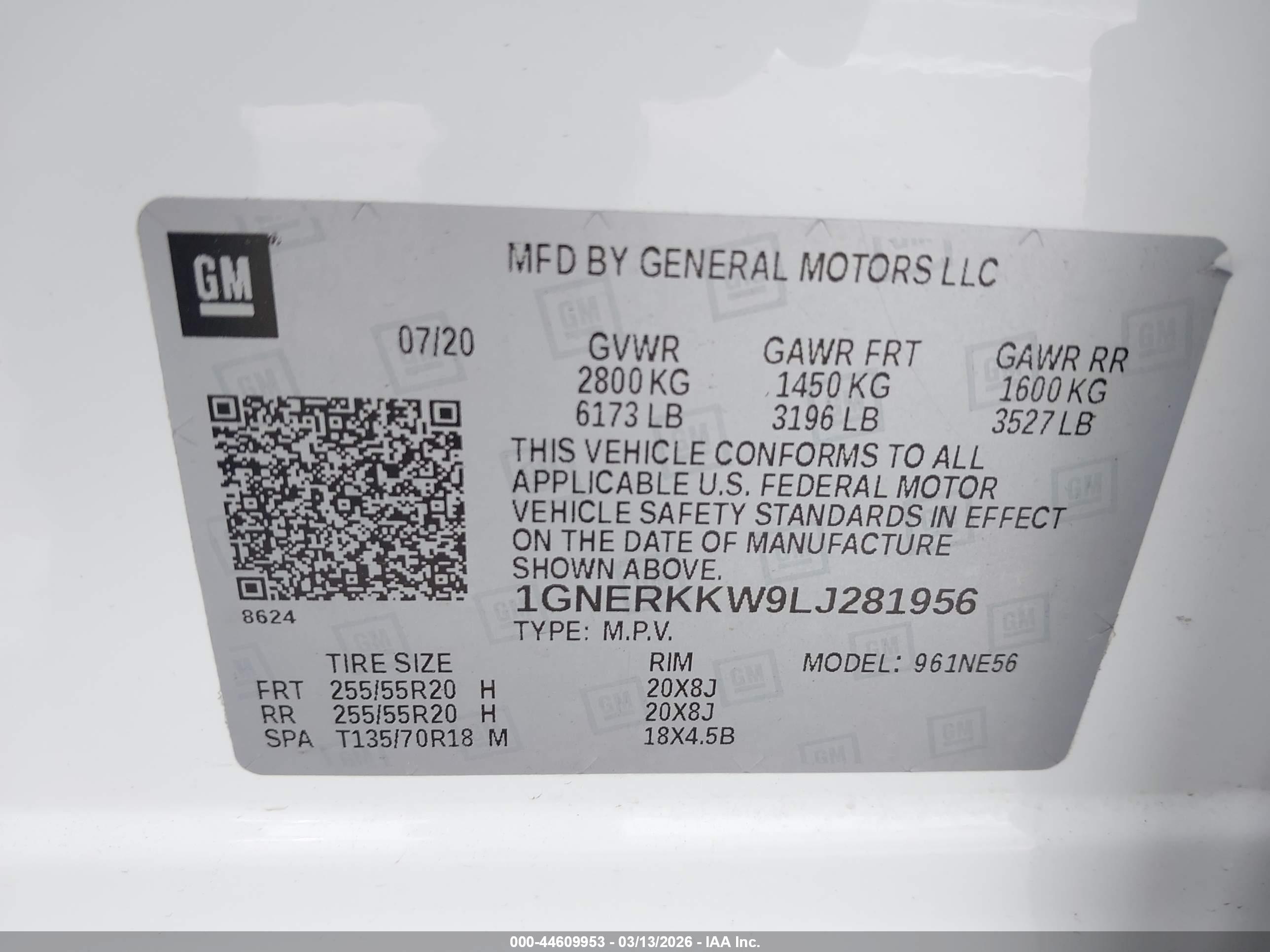 CHEVROLET TRAVERSE image 9