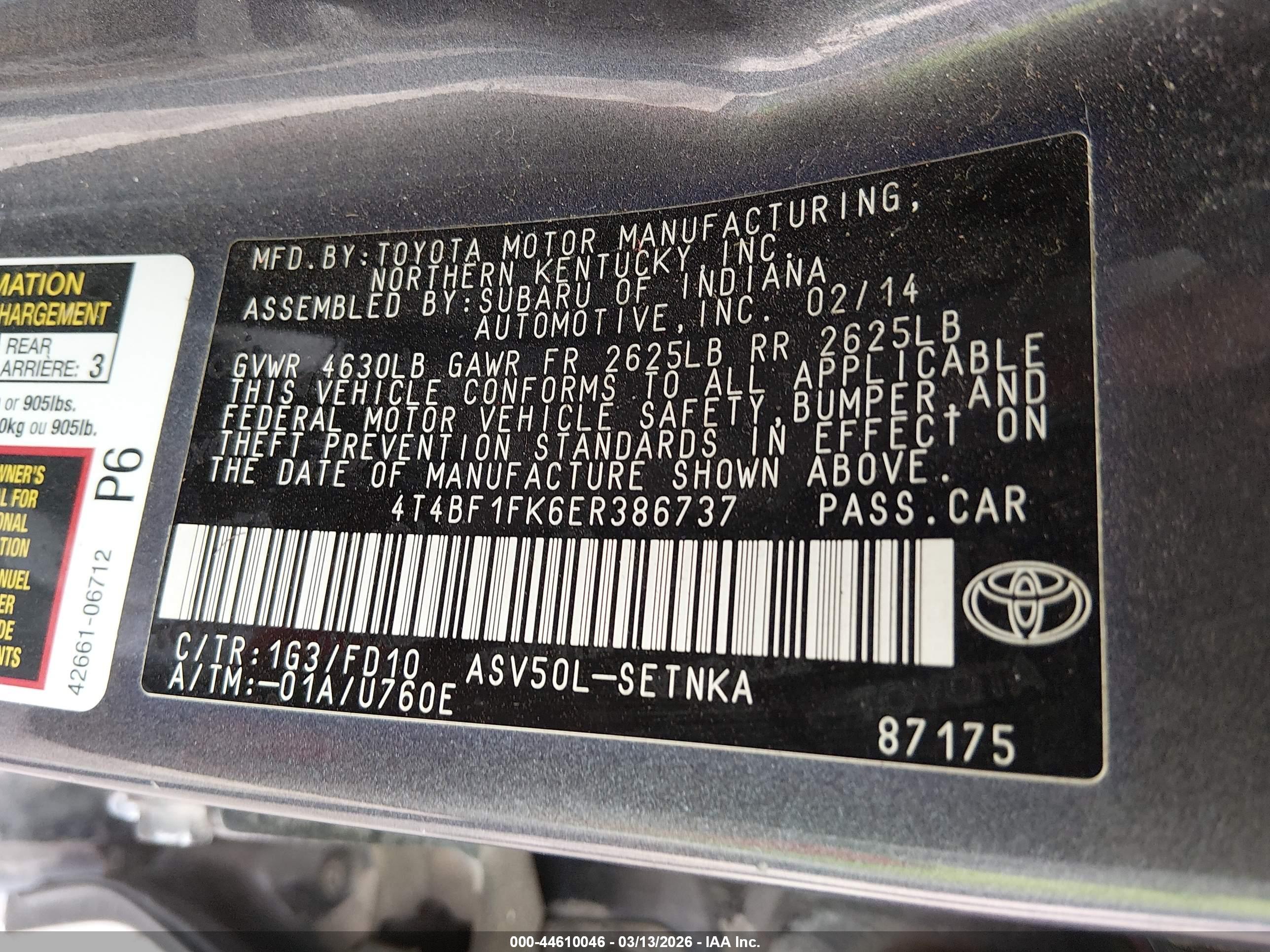 TOYOTA CAMRY image 9