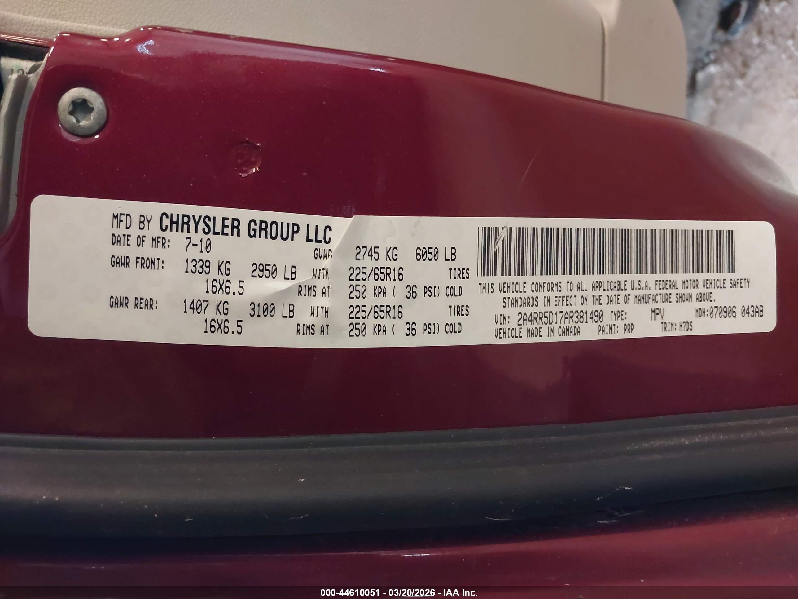 CHRYSLER TOWN image 9
