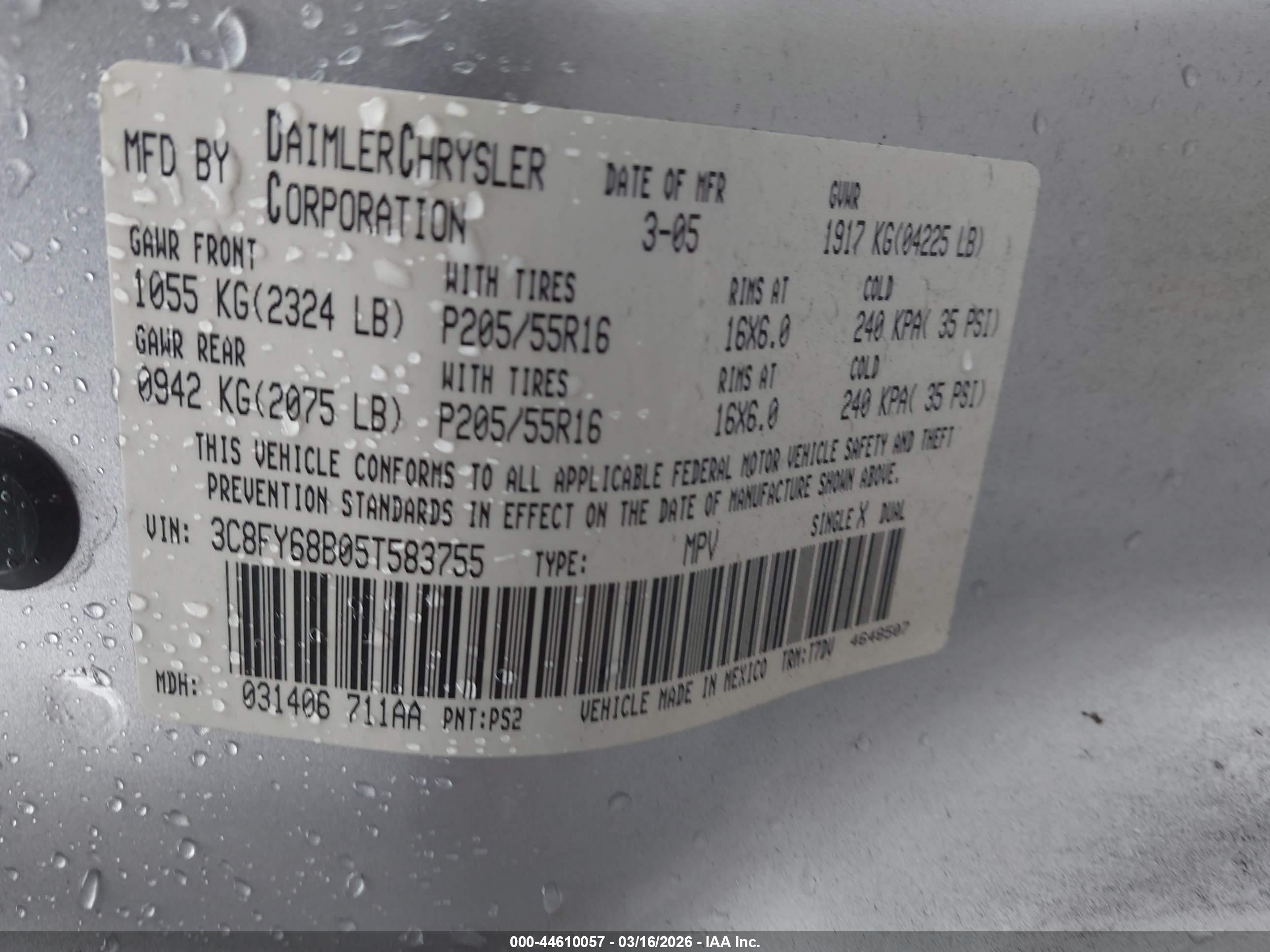 CHRYSLER PT image 9