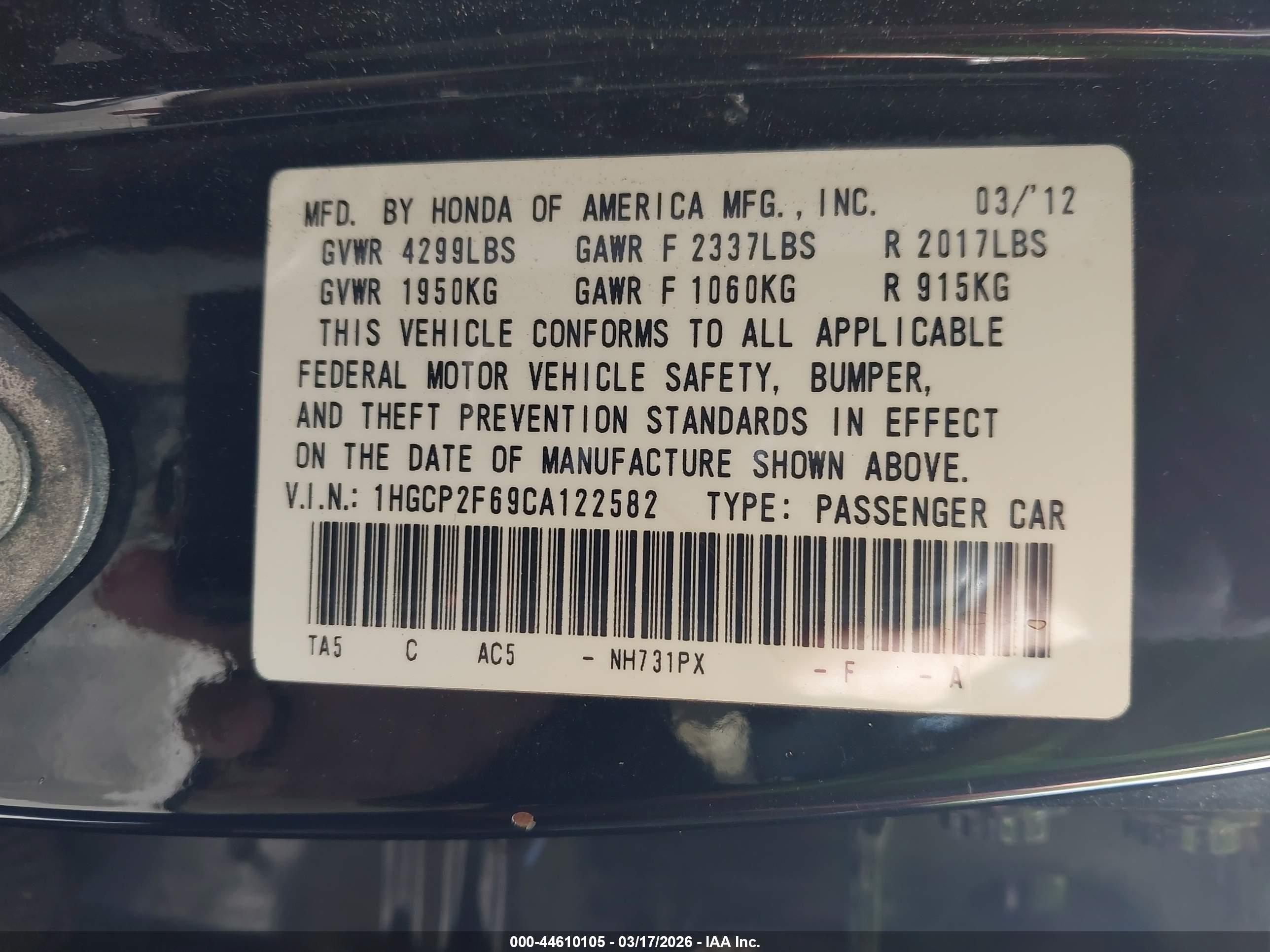 HONDA ACCORD image 9