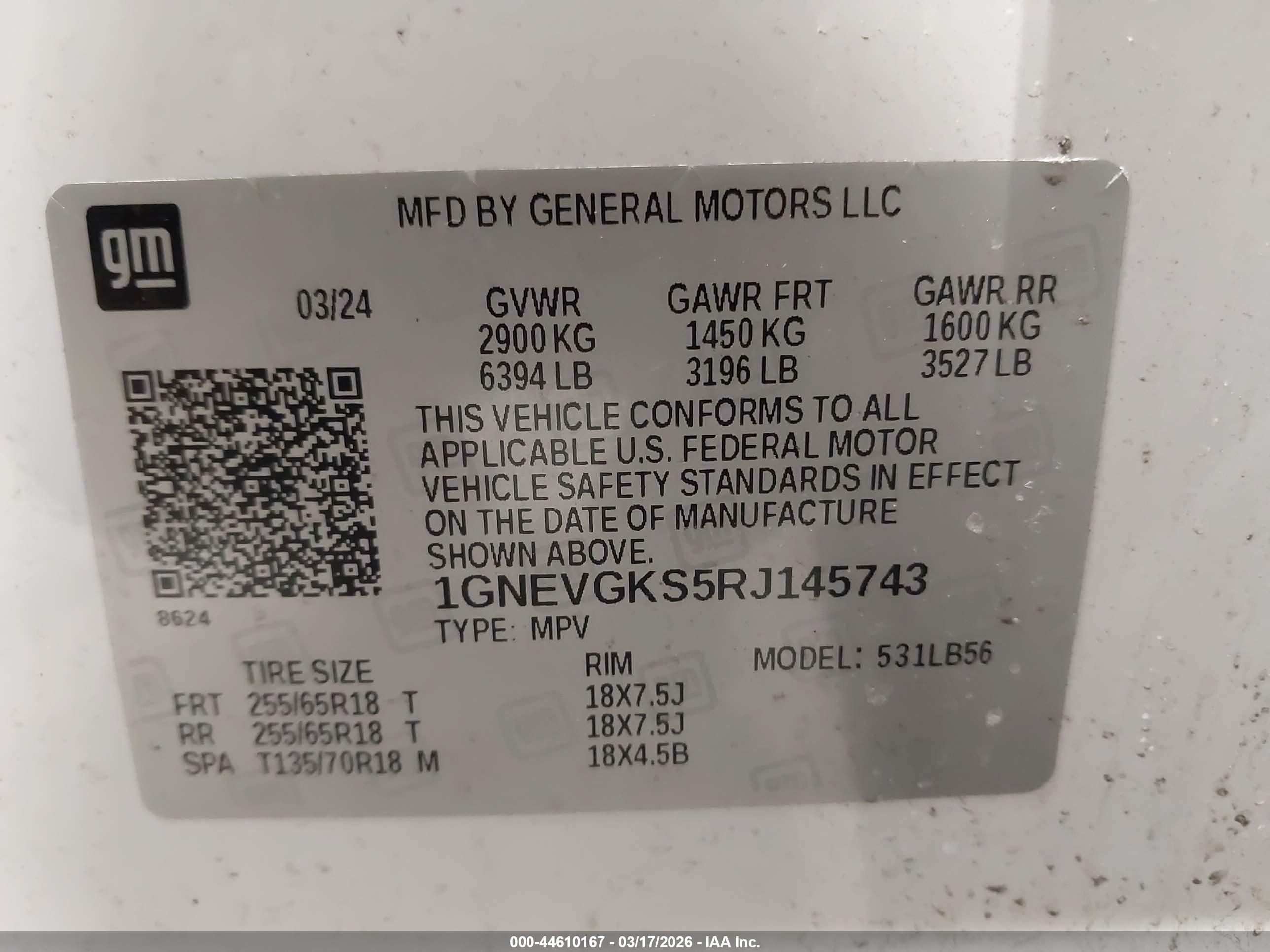 CHEVROLET TRAVERSE image 9
