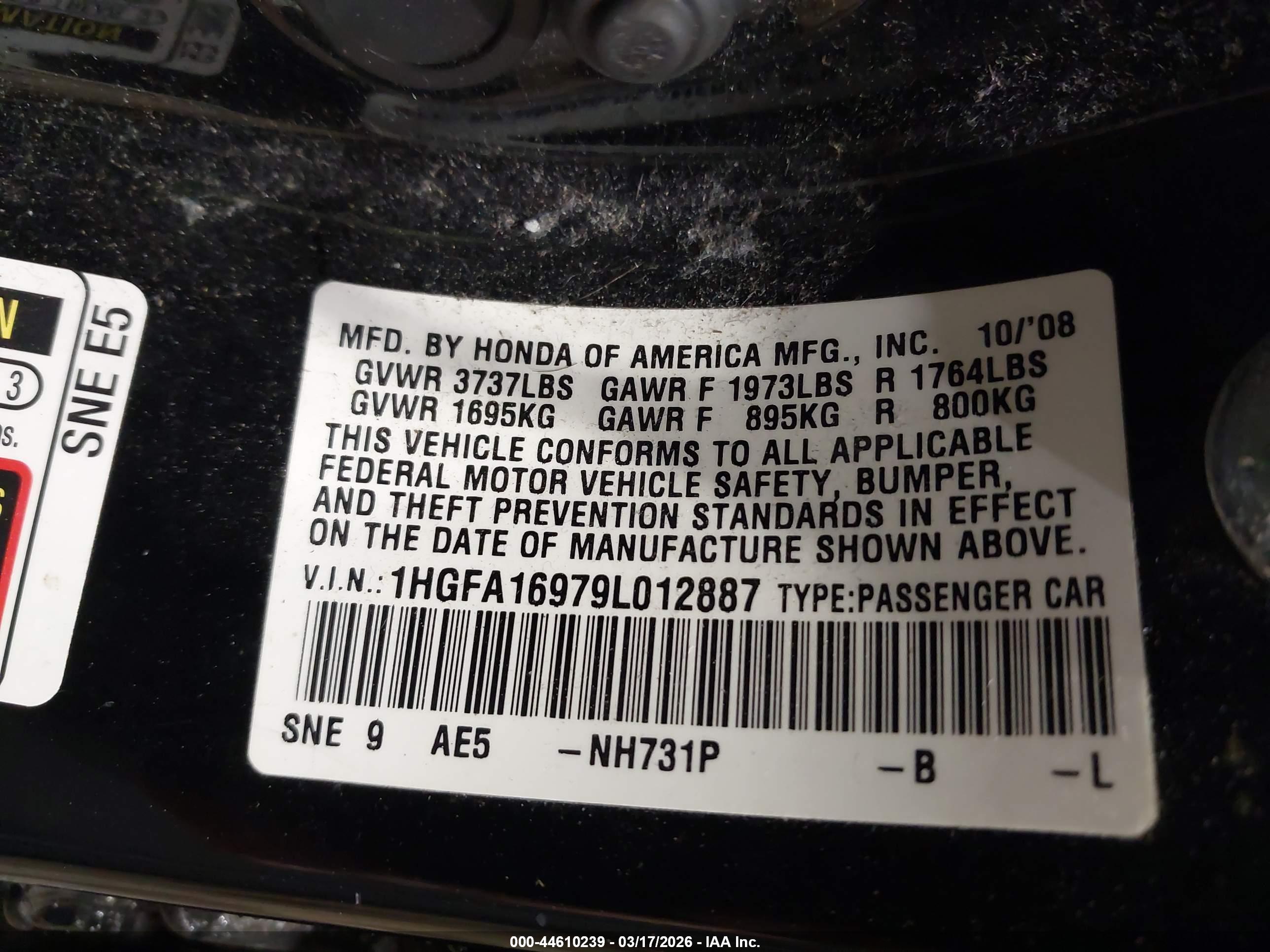 HONDA CIVIC image 9