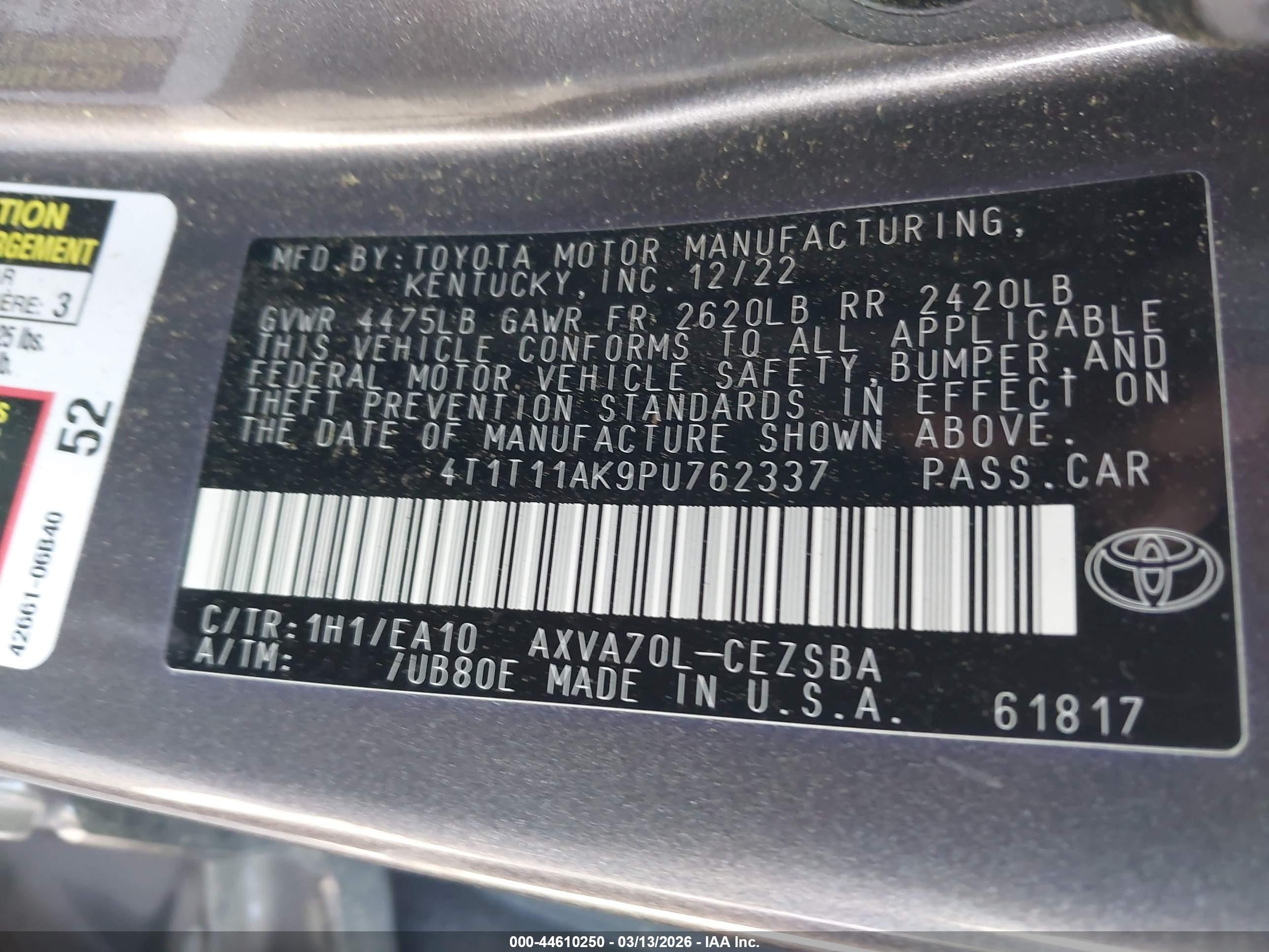 TOYOTA CAMRY image 9