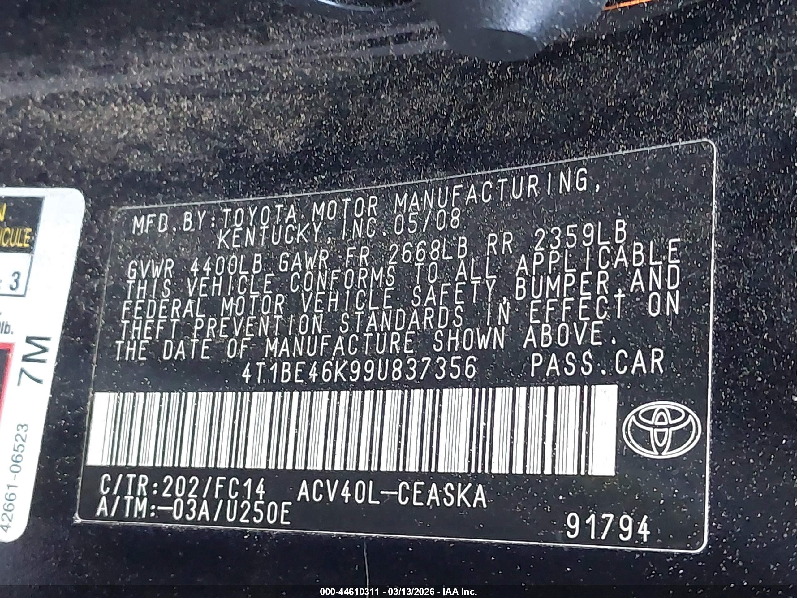 TOYOTA CAMRY image 9