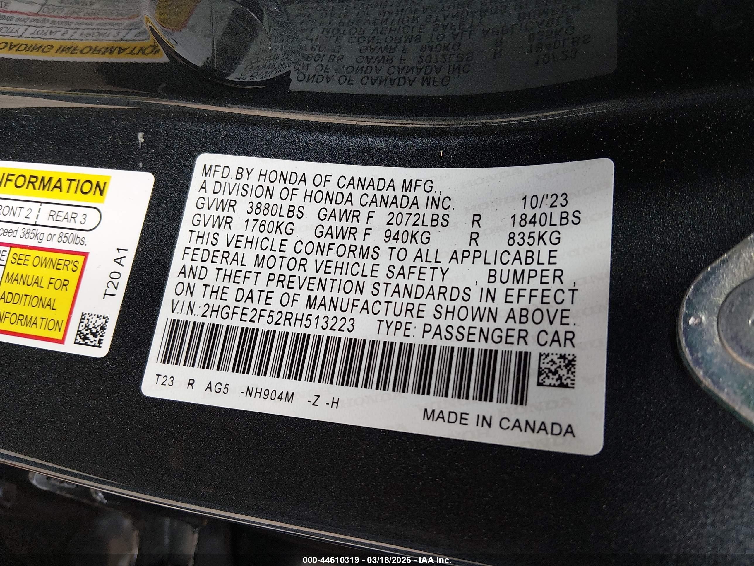 HONDA CIVIC image 9