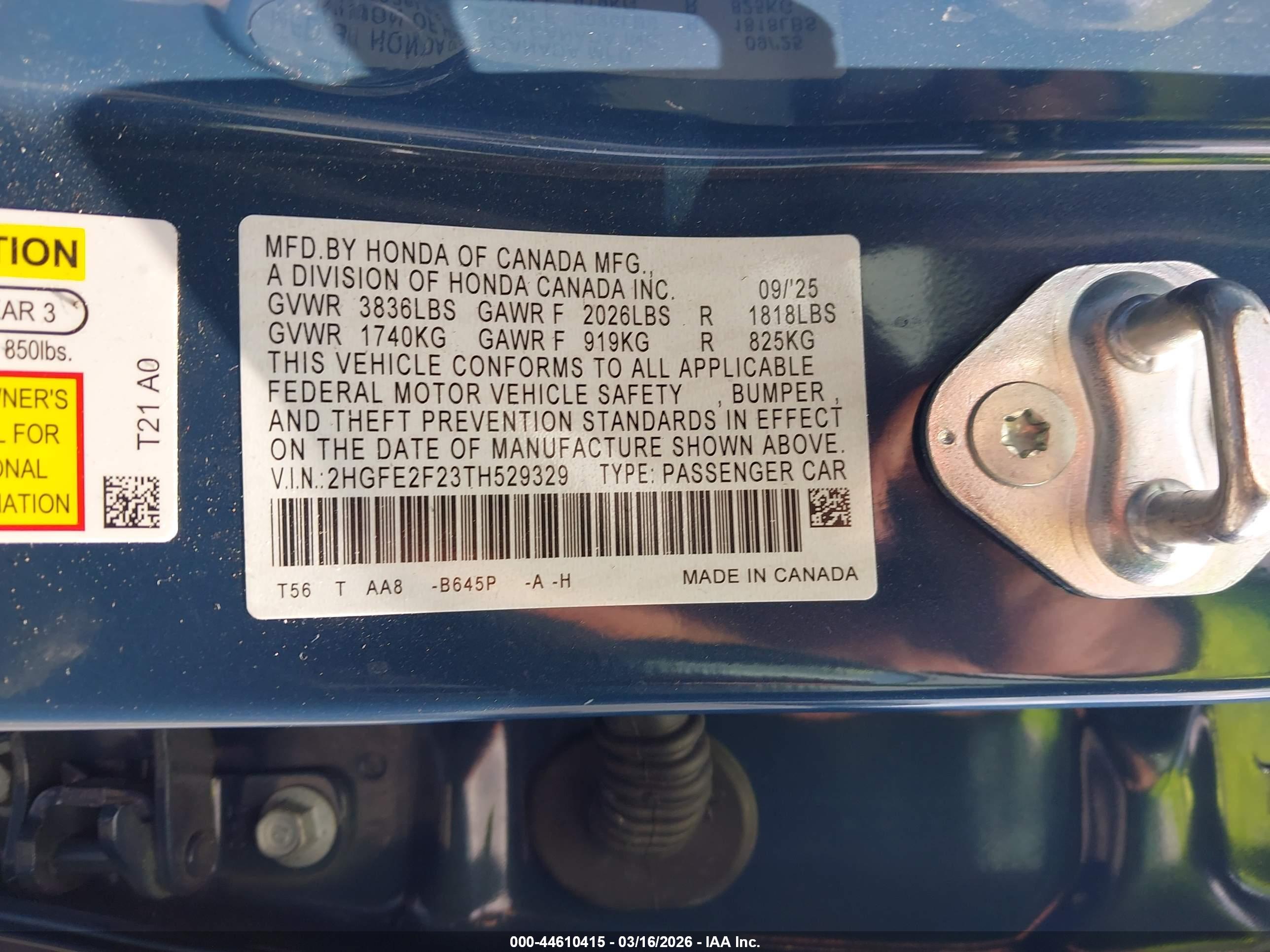 HONDA CIVIC image 9