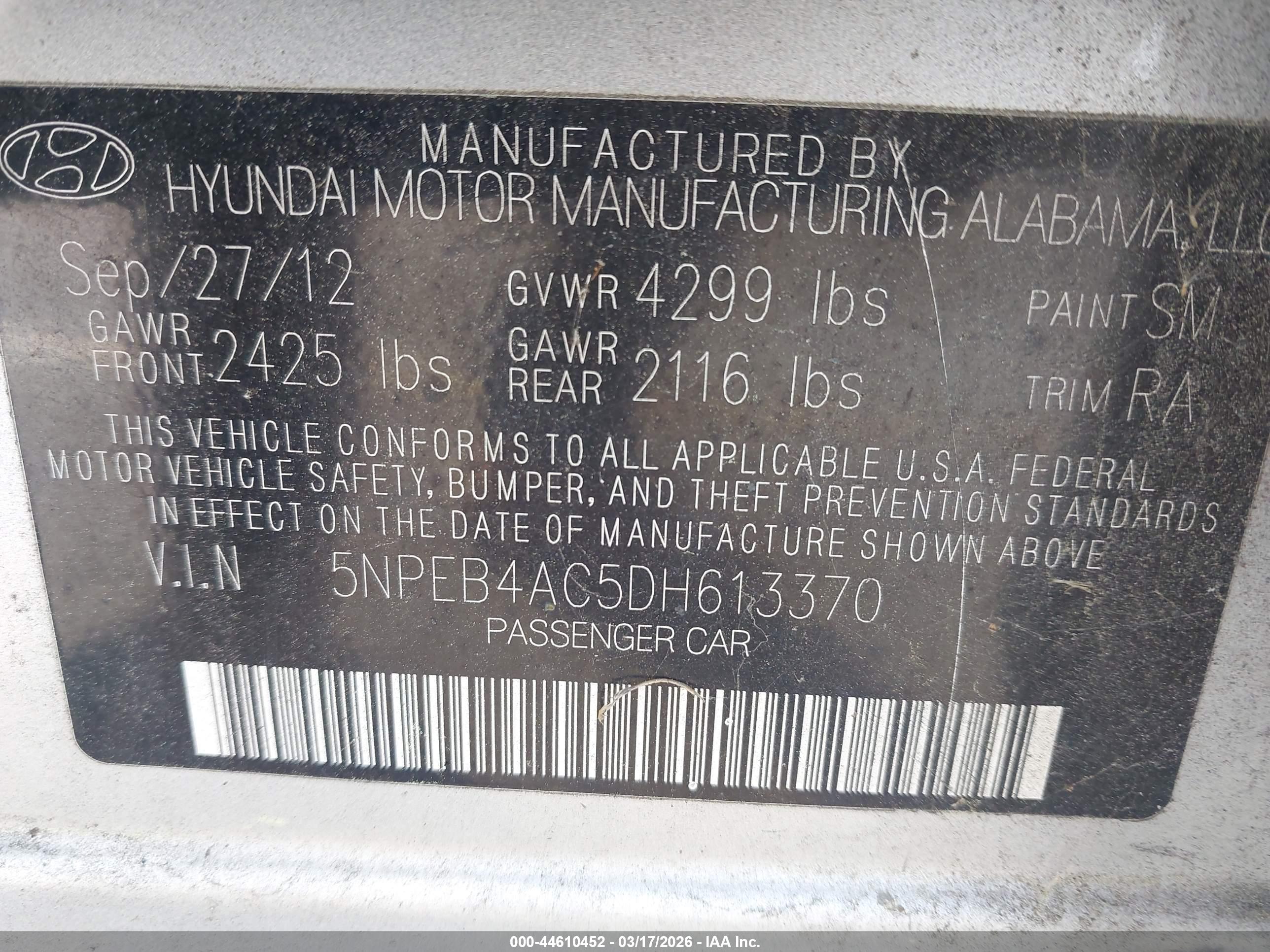HYUNDAI SONATA image 9