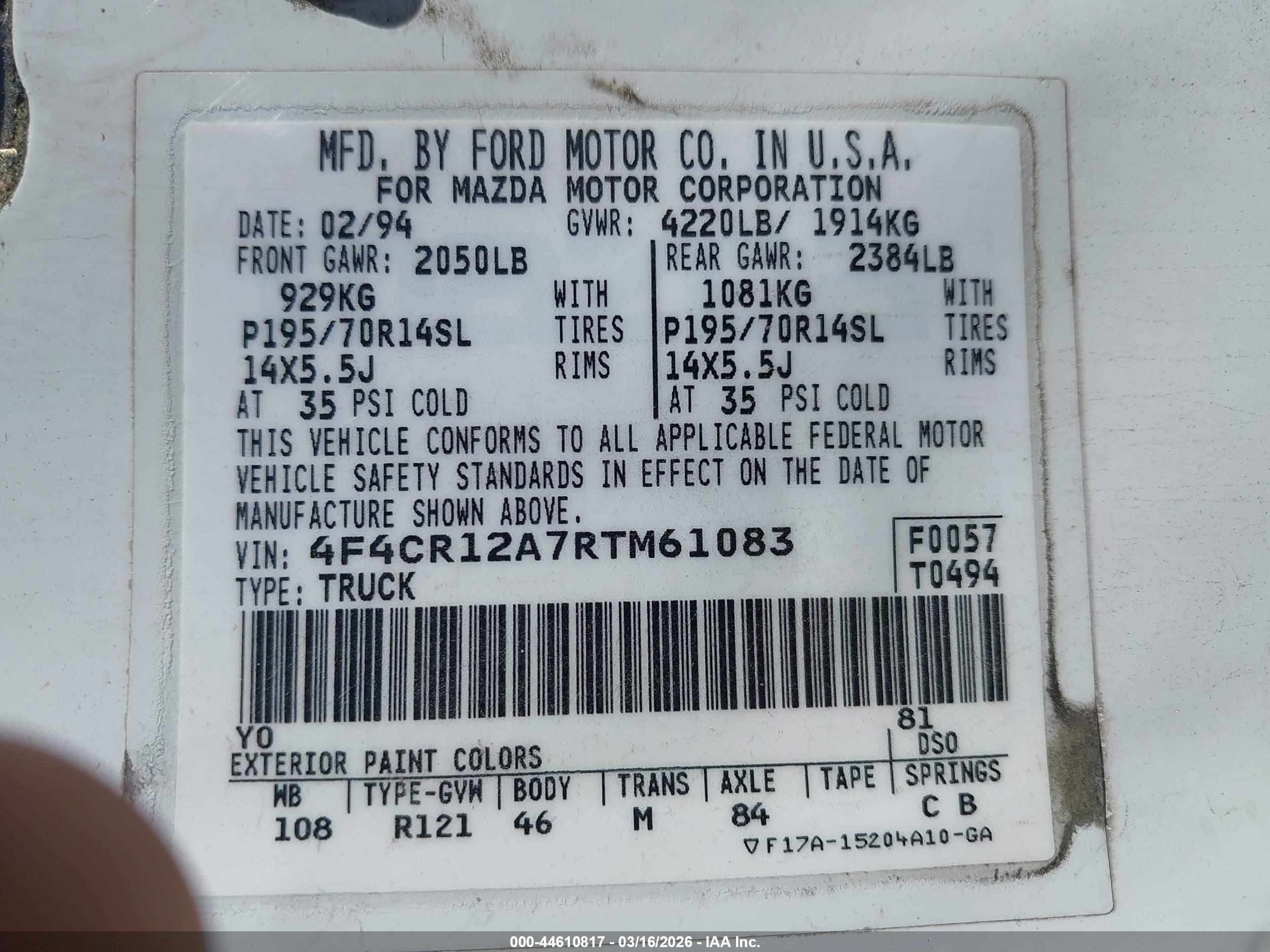 MAZDA B2300 image 9