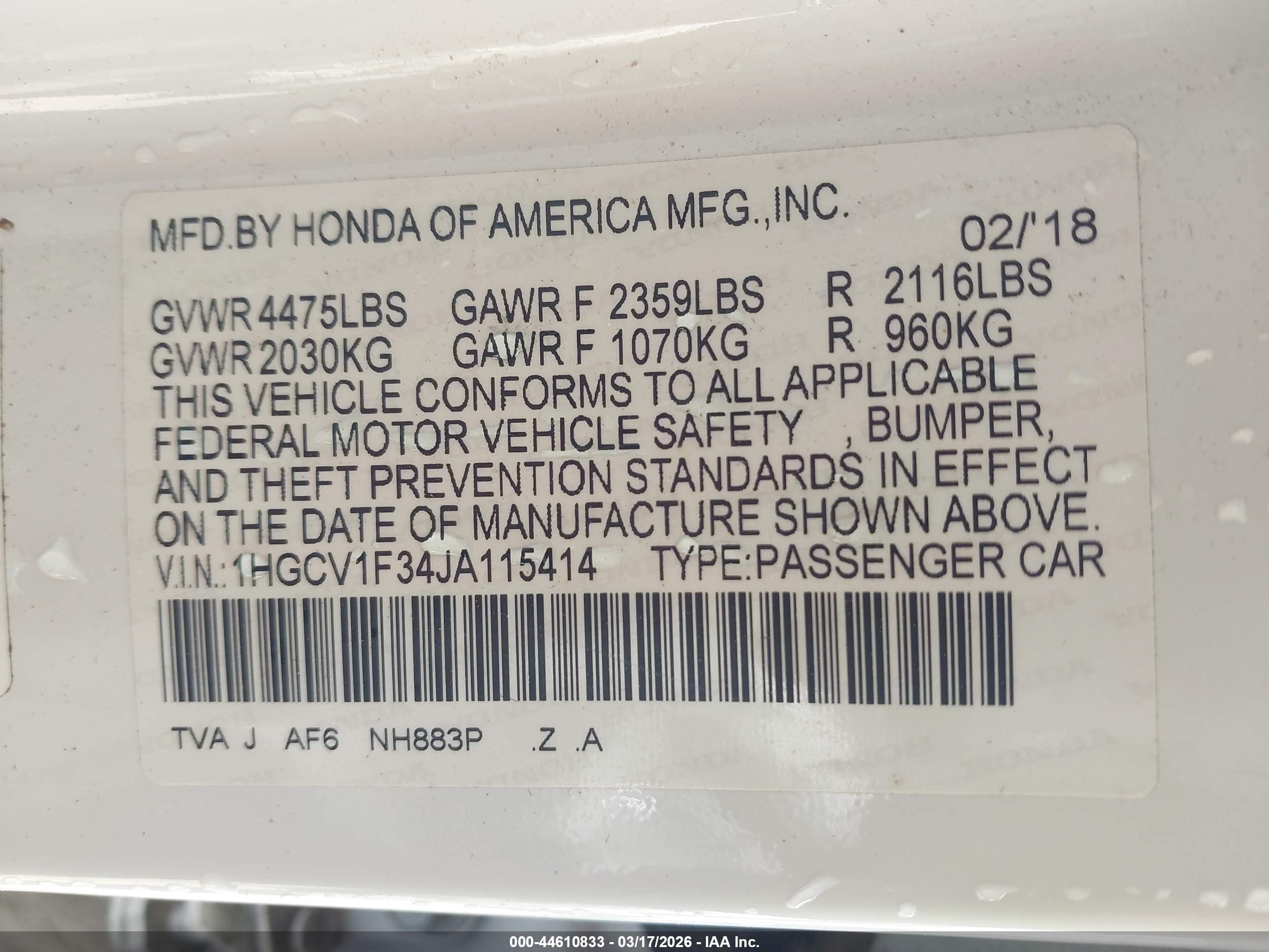 HONDA ACCORD image 9