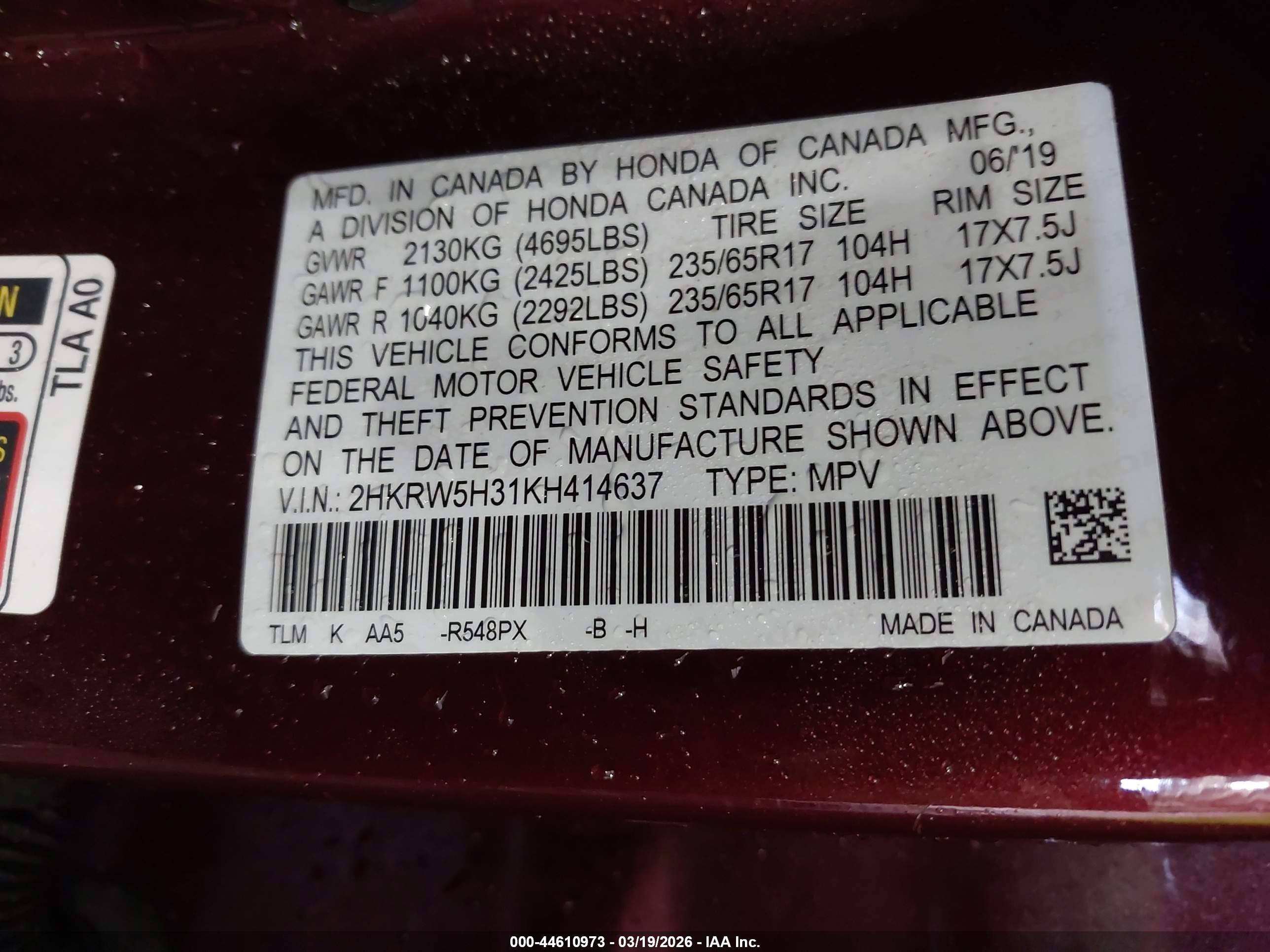 HONDA CR-V image 9