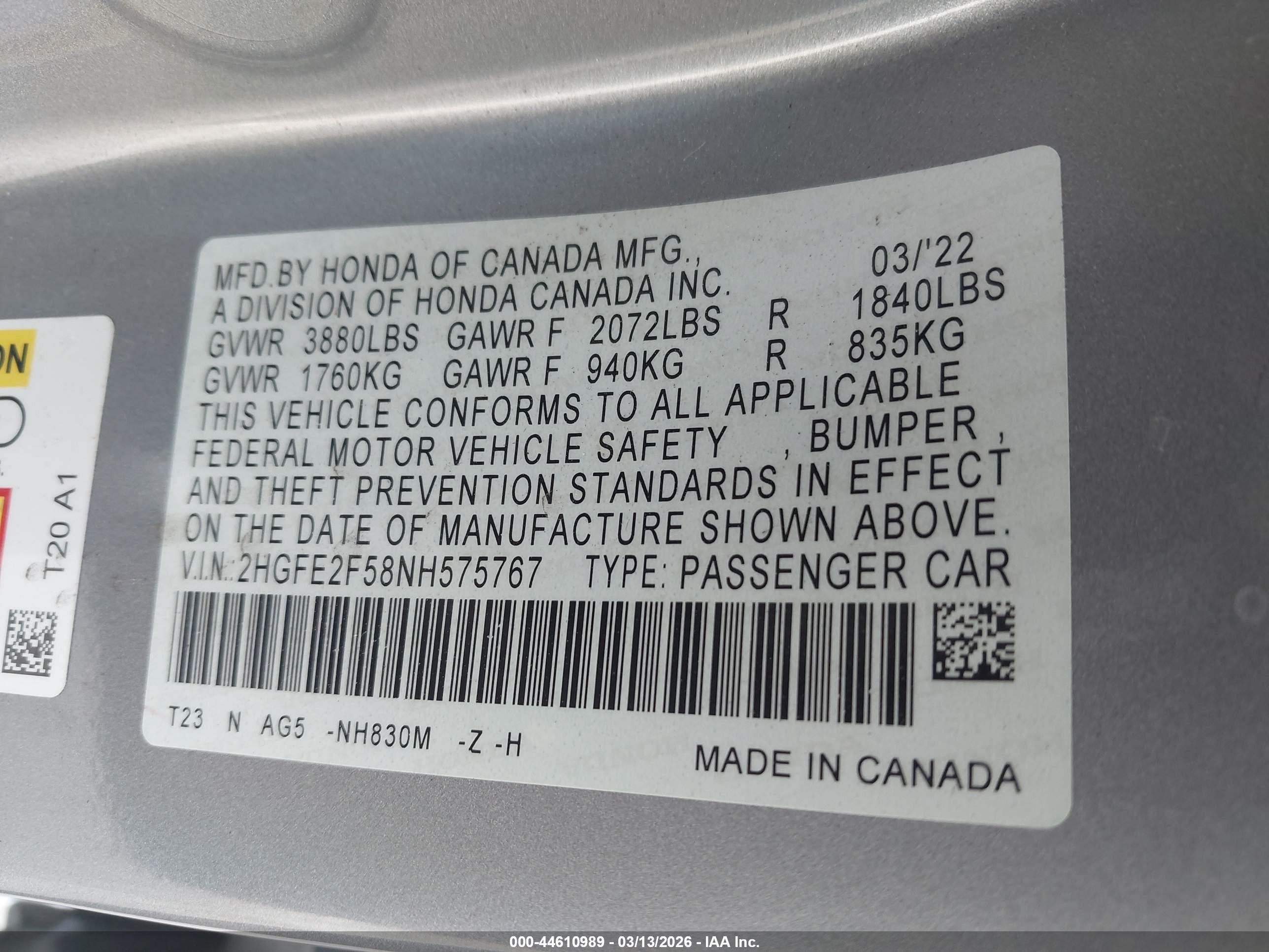 HONDA CIVIC image 9