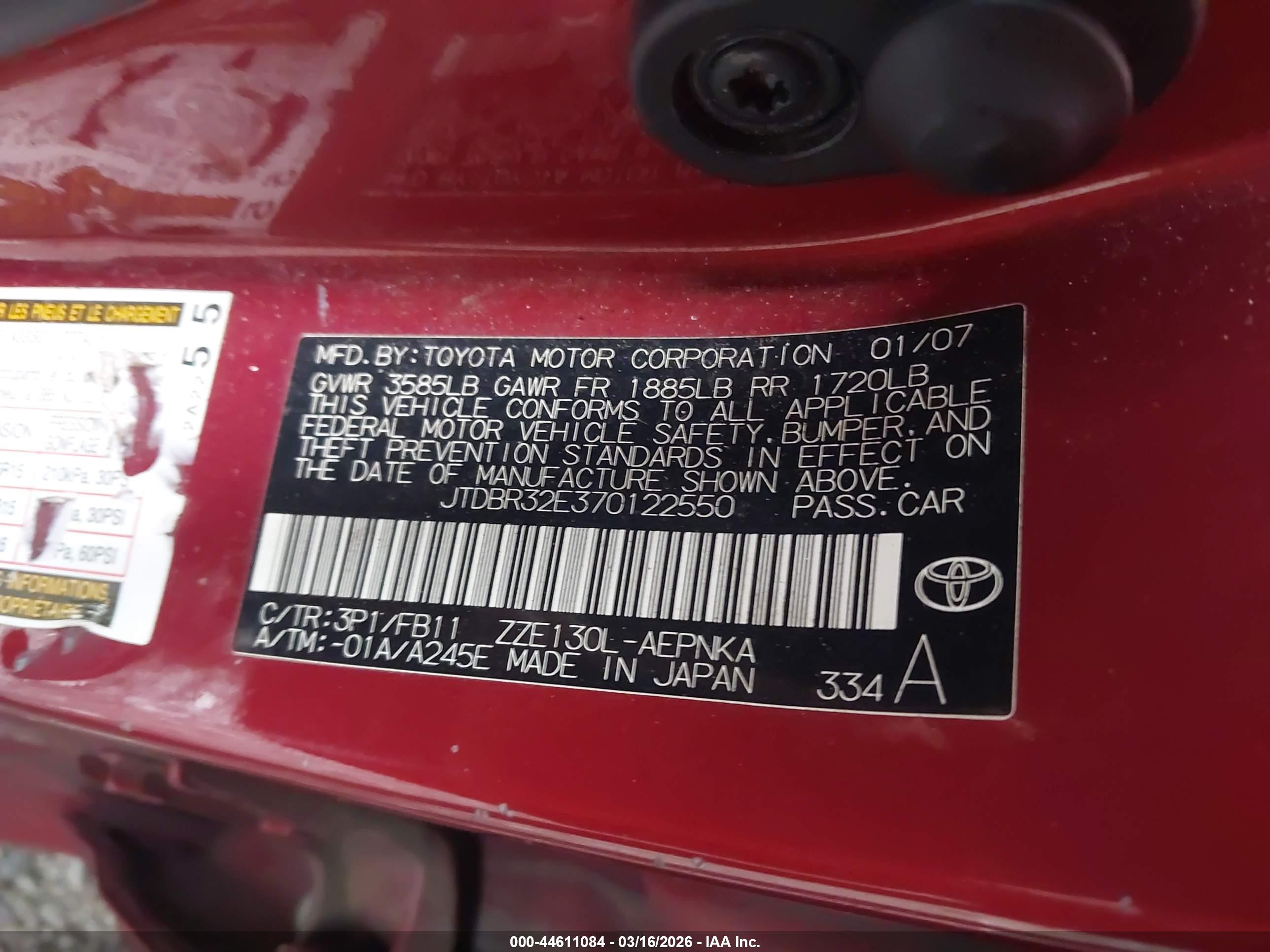TOYOTA COROLLA image 9