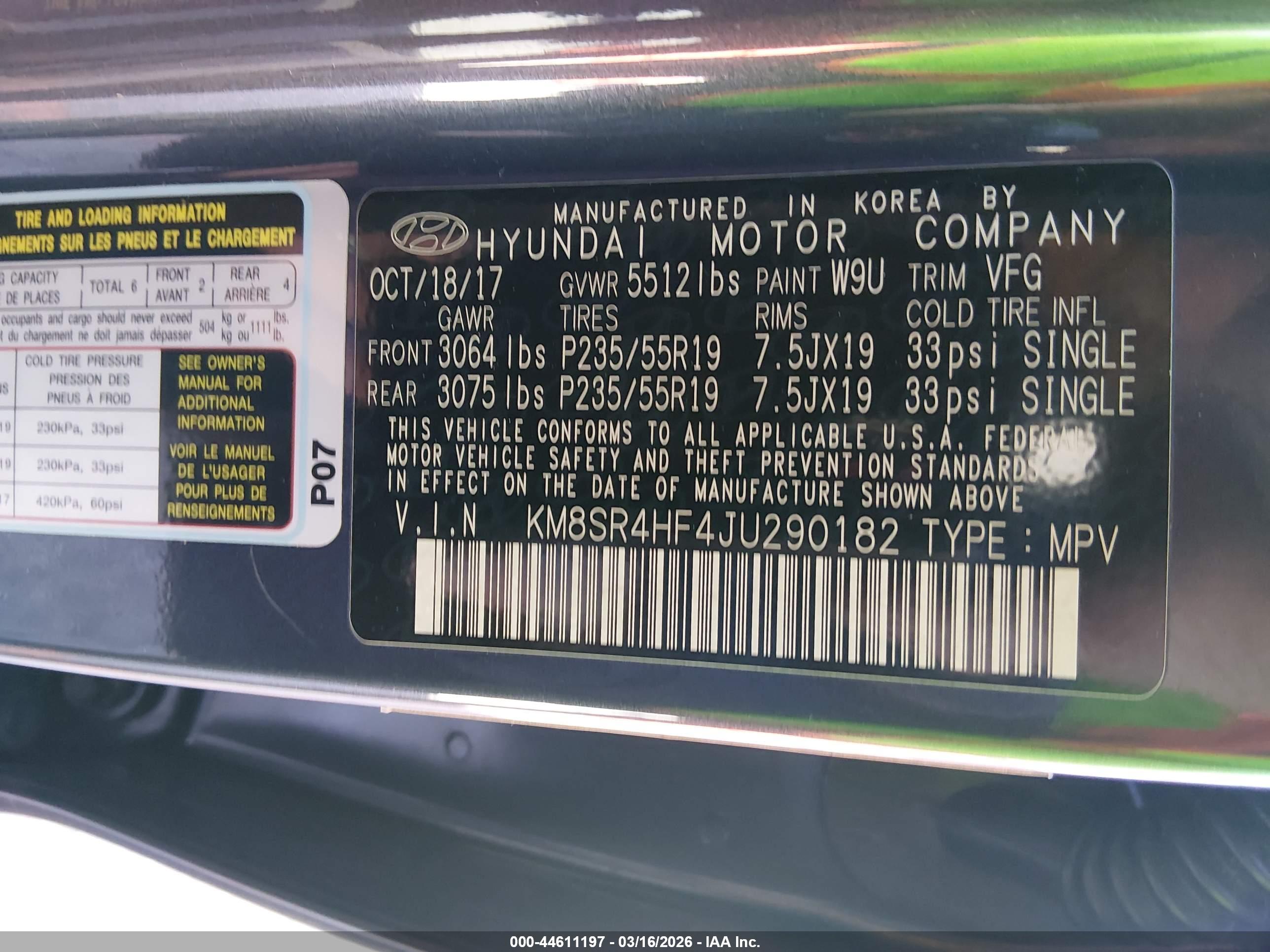 HYUNDAI SANTA image 9