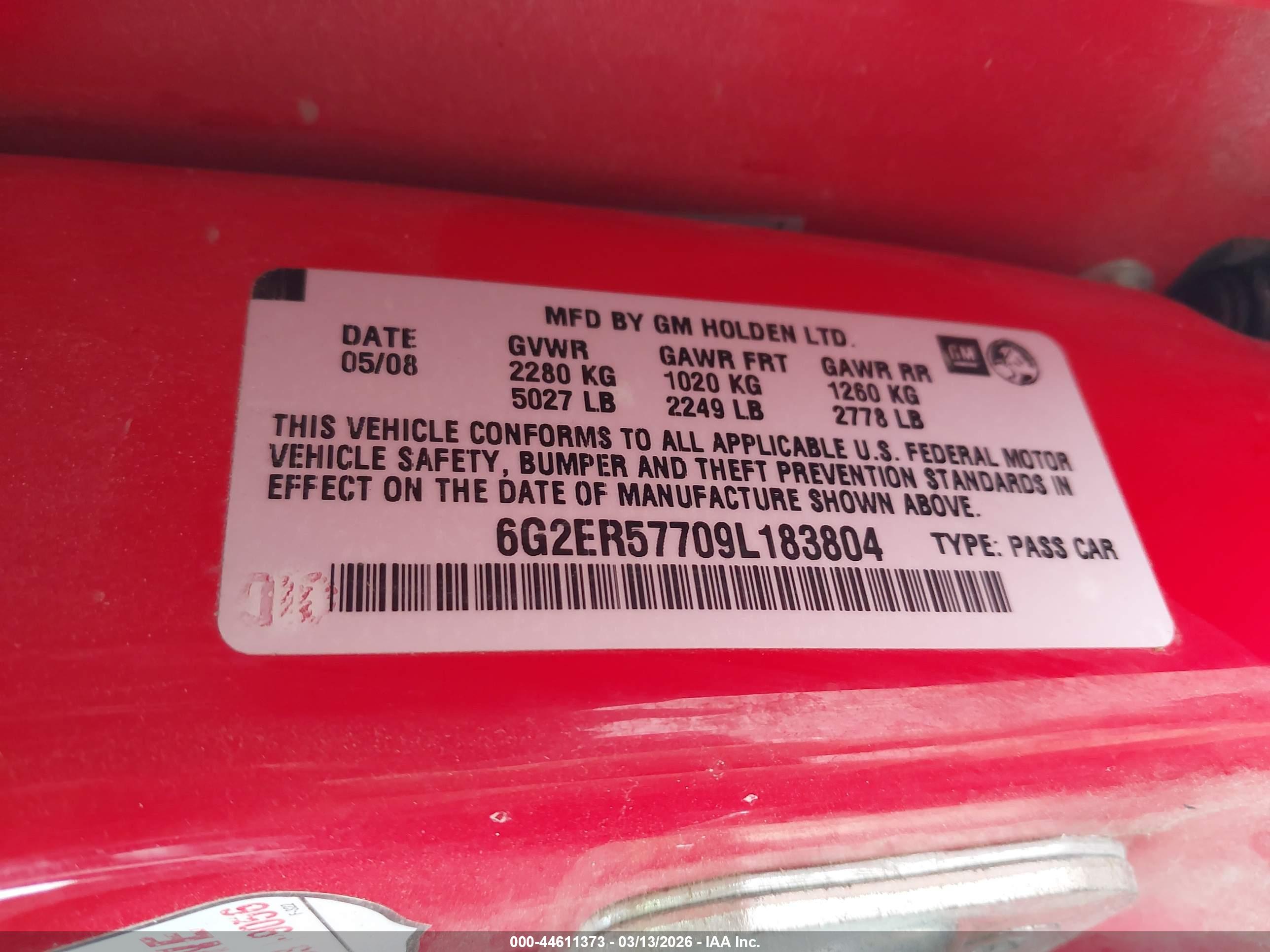 PONTIAC G8 image 9