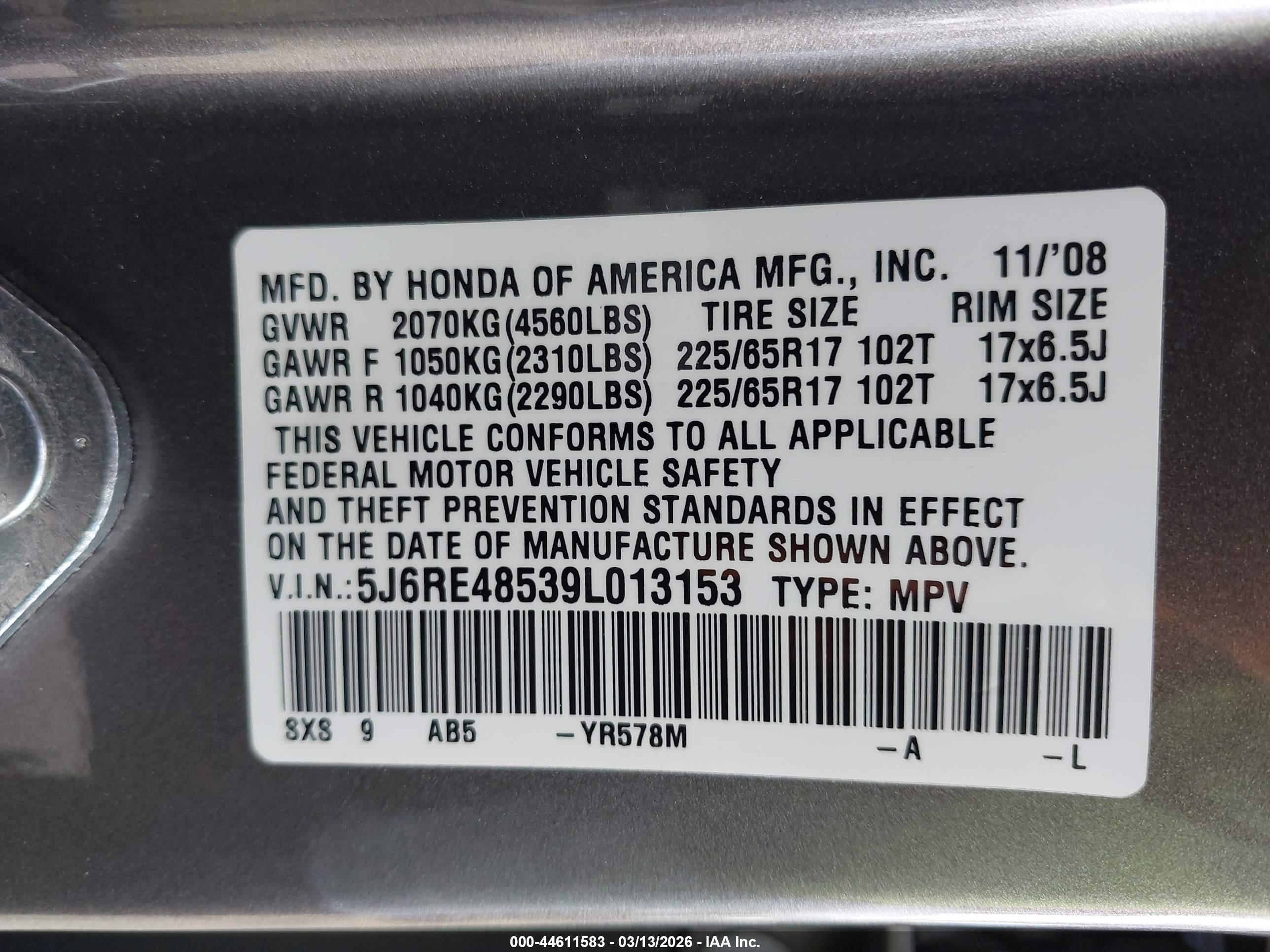 HONDA CR-V image 9