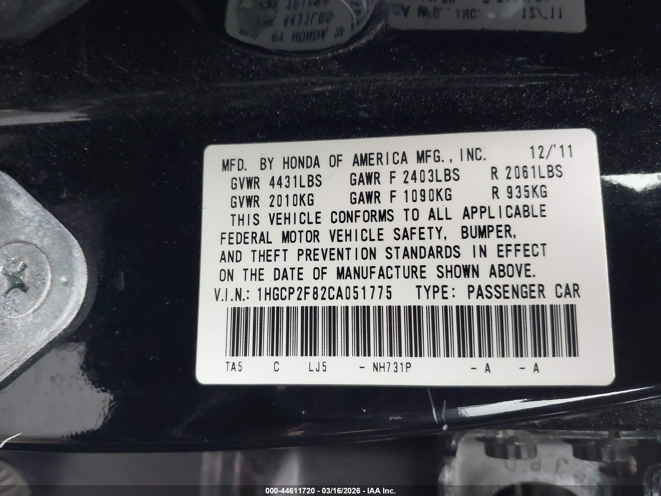 HONDA ACCORD image 9