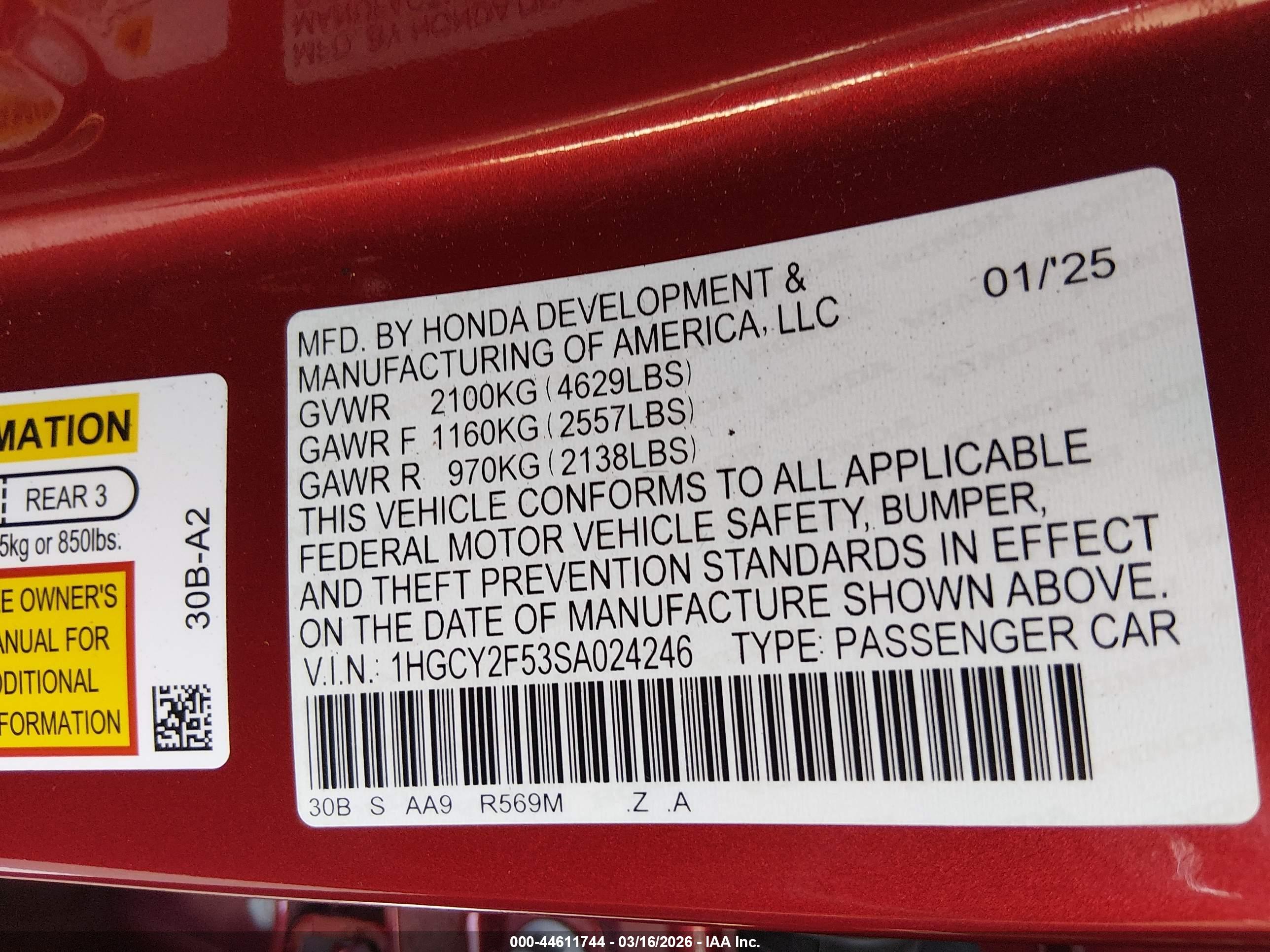 HONDA ACCORD image 9