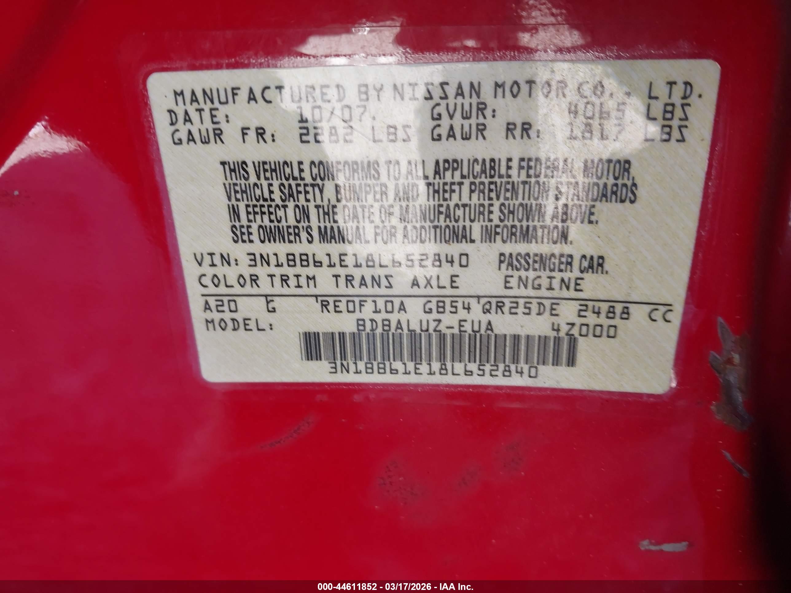NISSAN SENTRA image 9