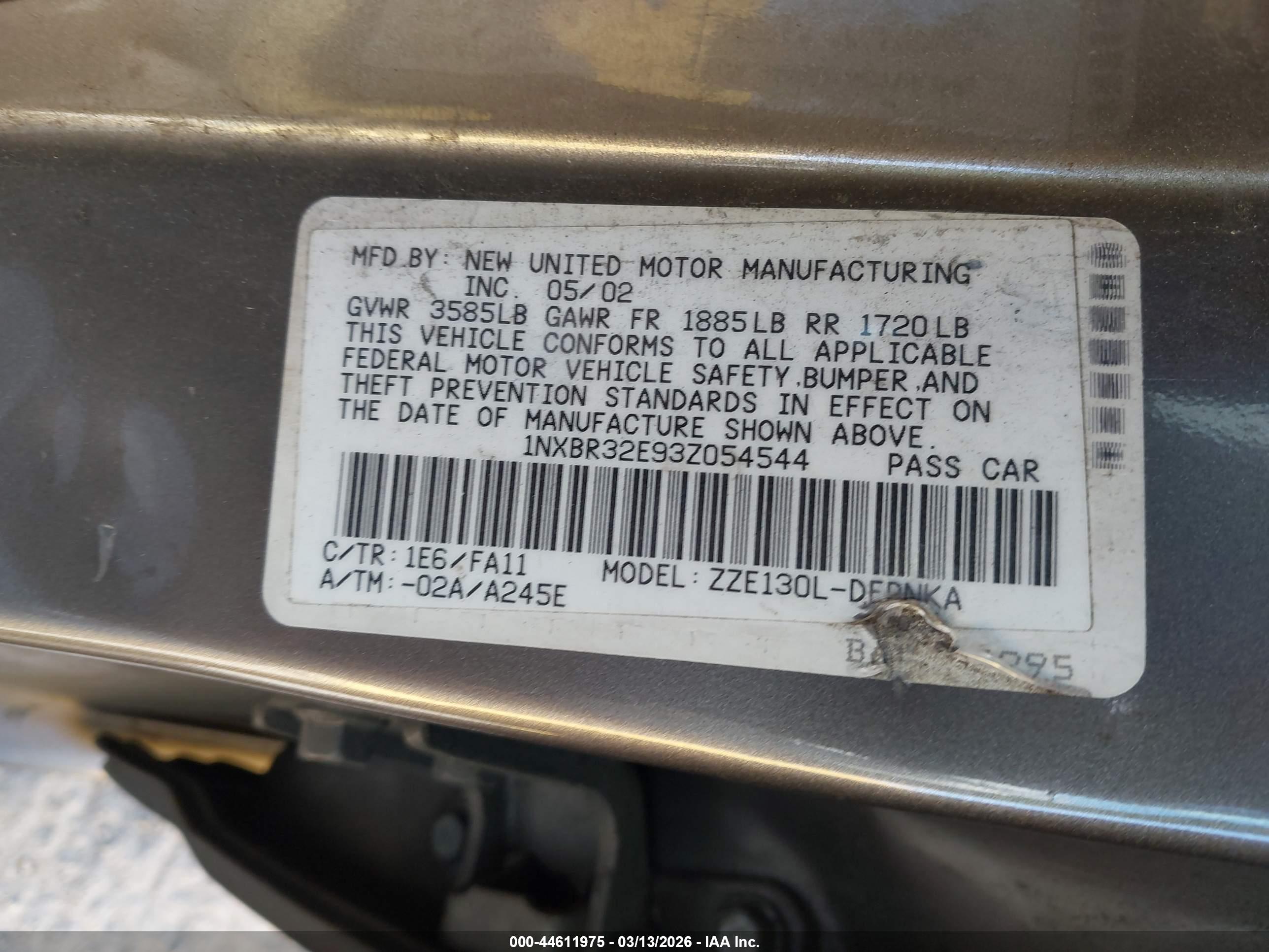 TOYOTA COROLLA image 9