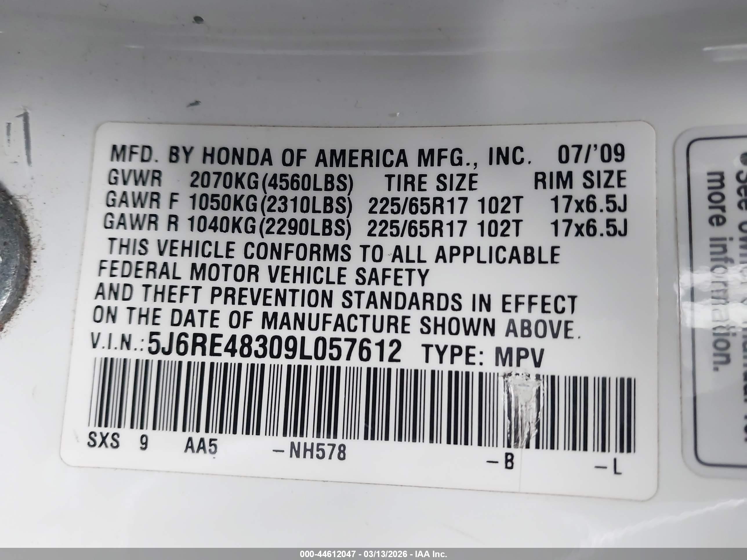 HONDA CR-V image 9