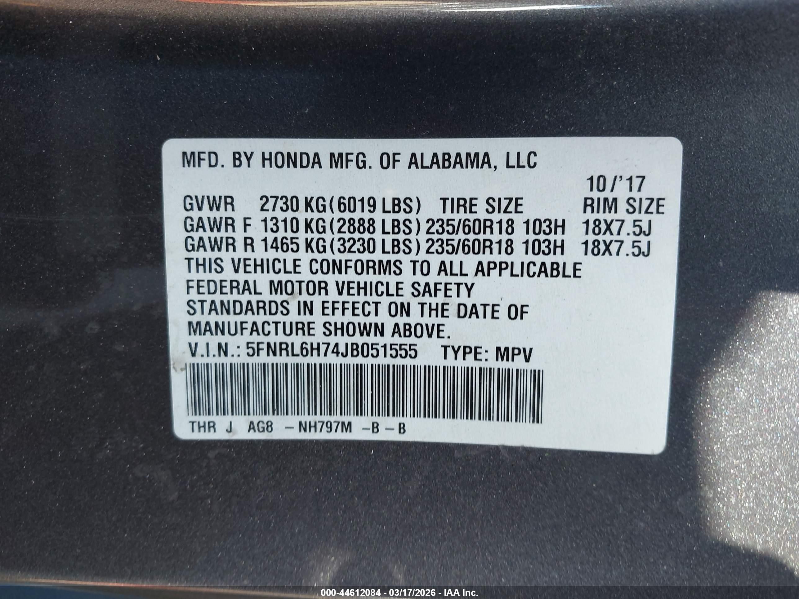 HONDA ODYSSEY image 9