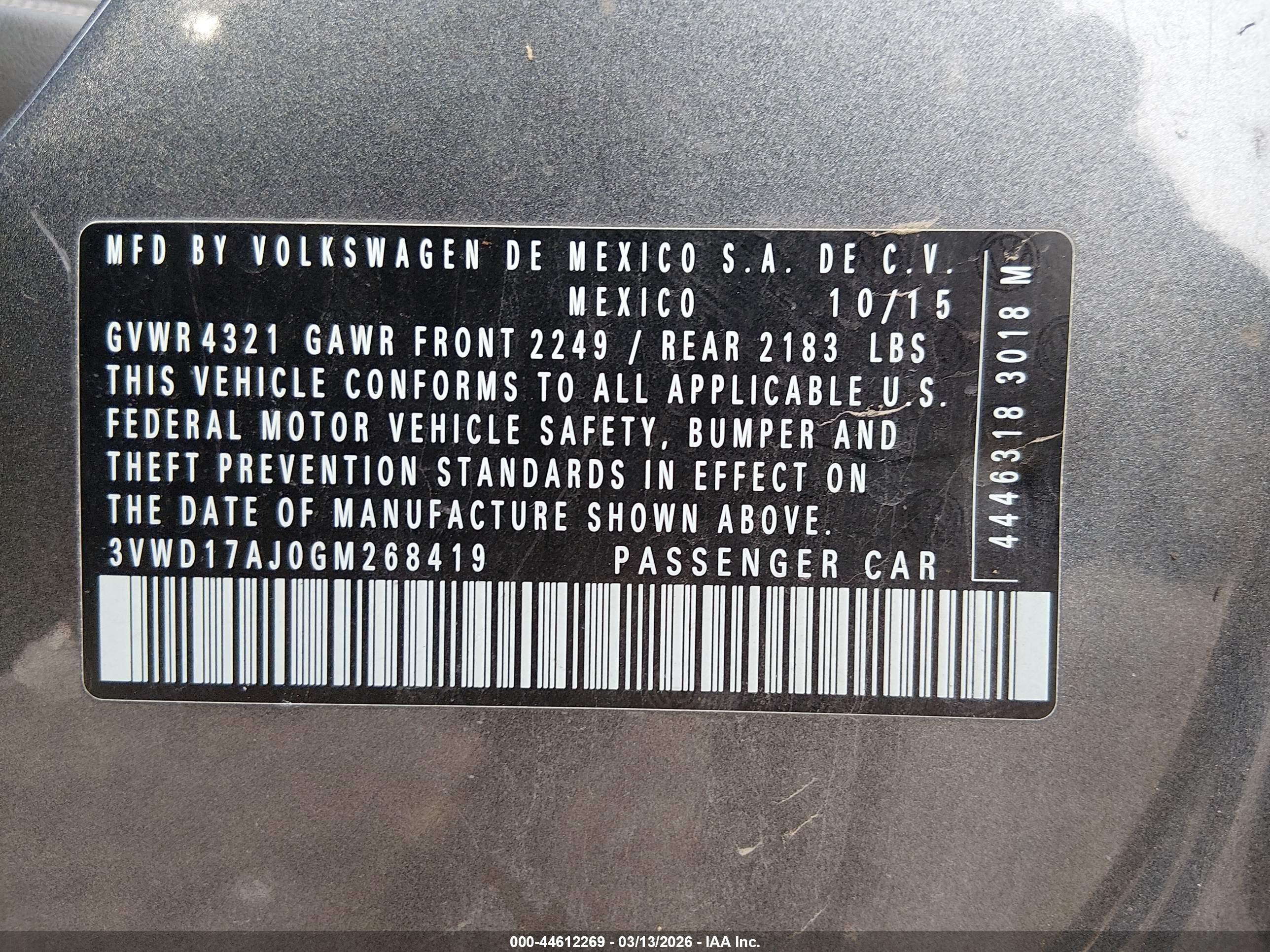 VOLKSWAGEN JETTA image 9