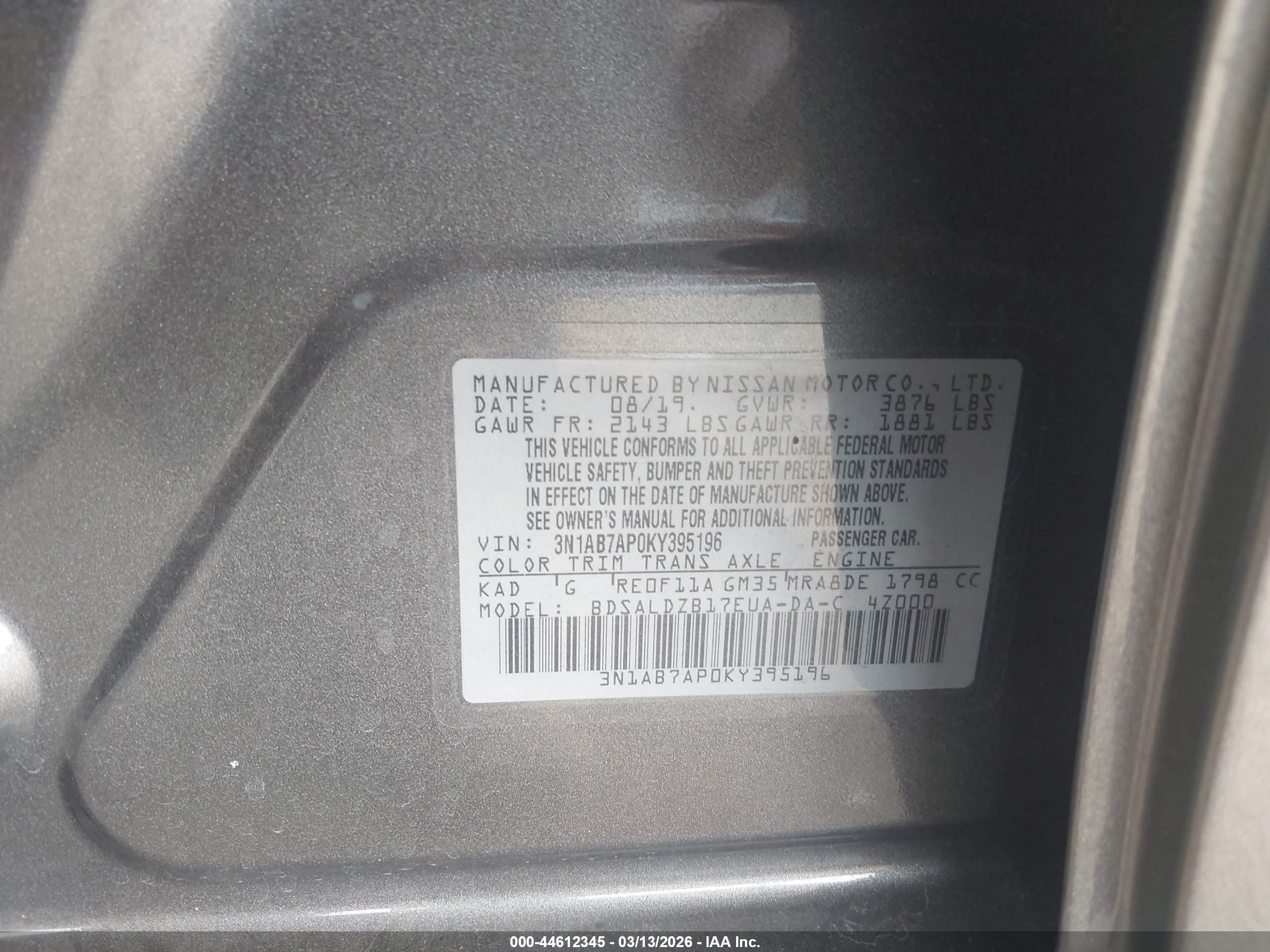 NISSAN SENTRA image 9