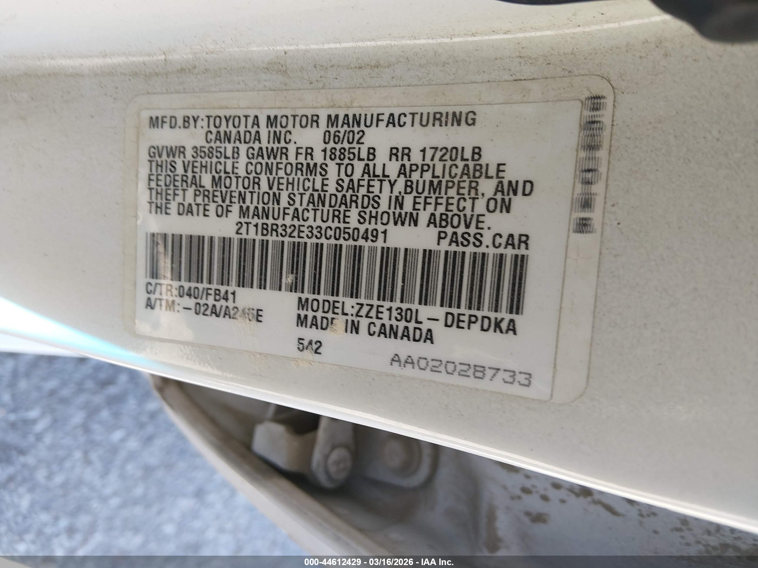 TOYOTA COROLLA image 9