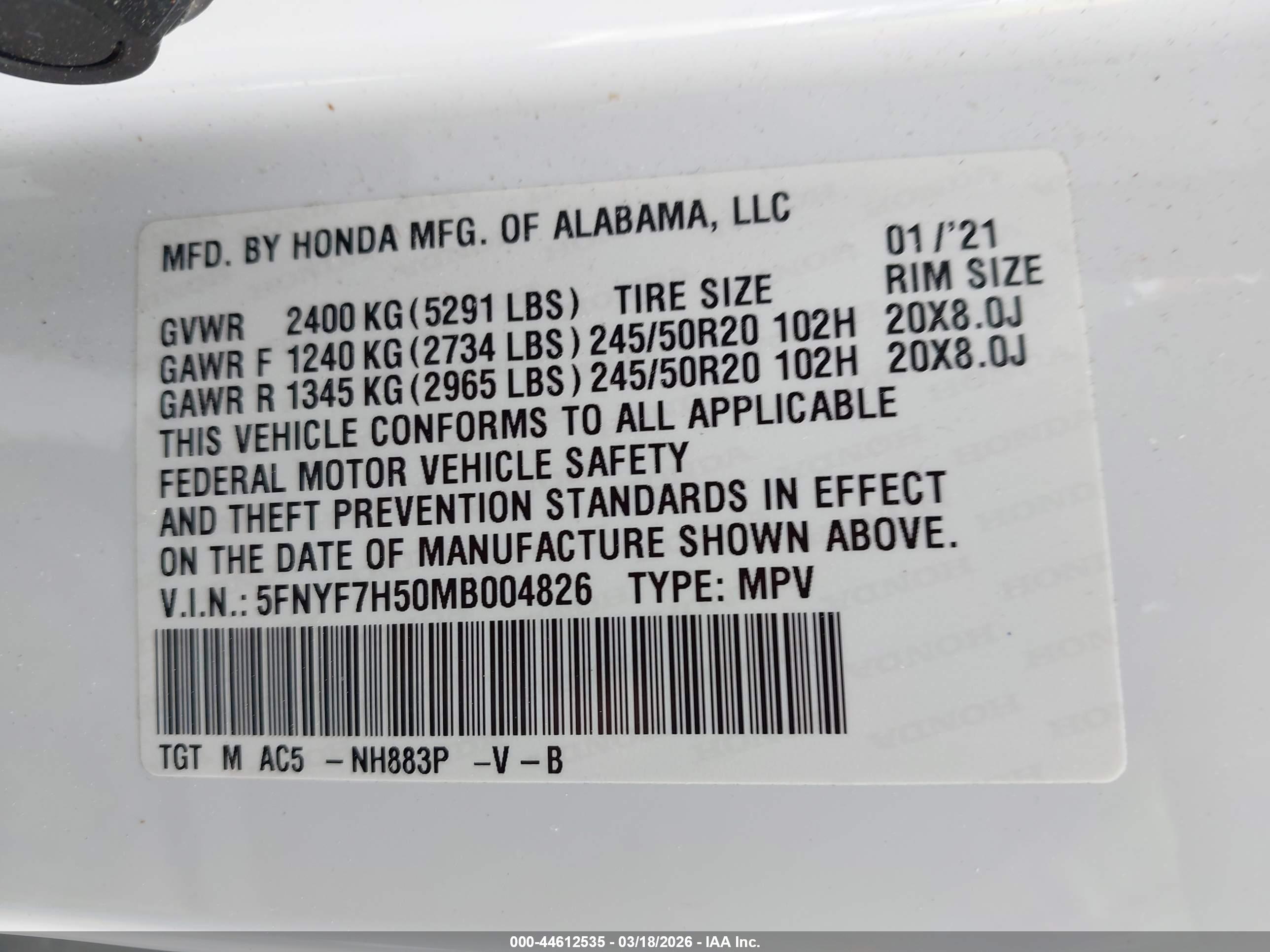 HONDA PASSPORT image 9